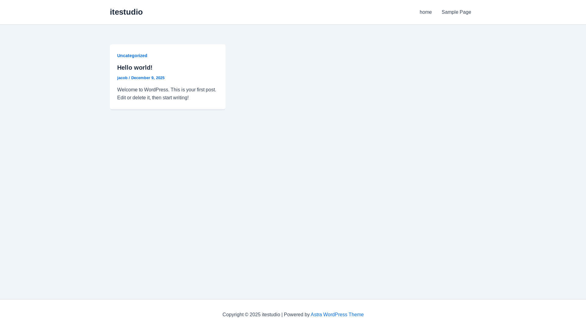website screenshot of https://itestudio.space/