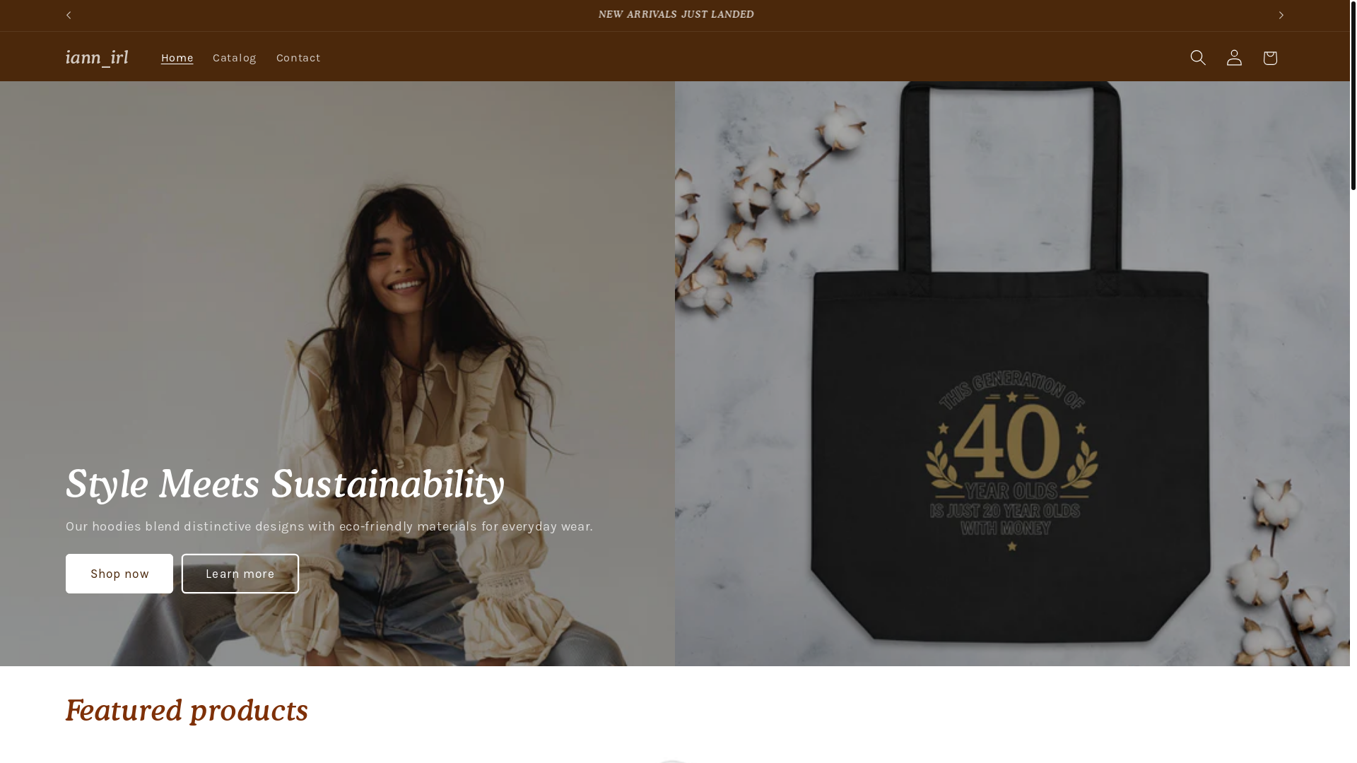website screenshot of https://iannirl.com/