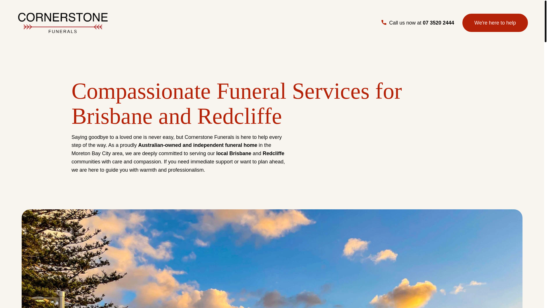 website screenshot of https://cornerstonefunerals.pages.dev/