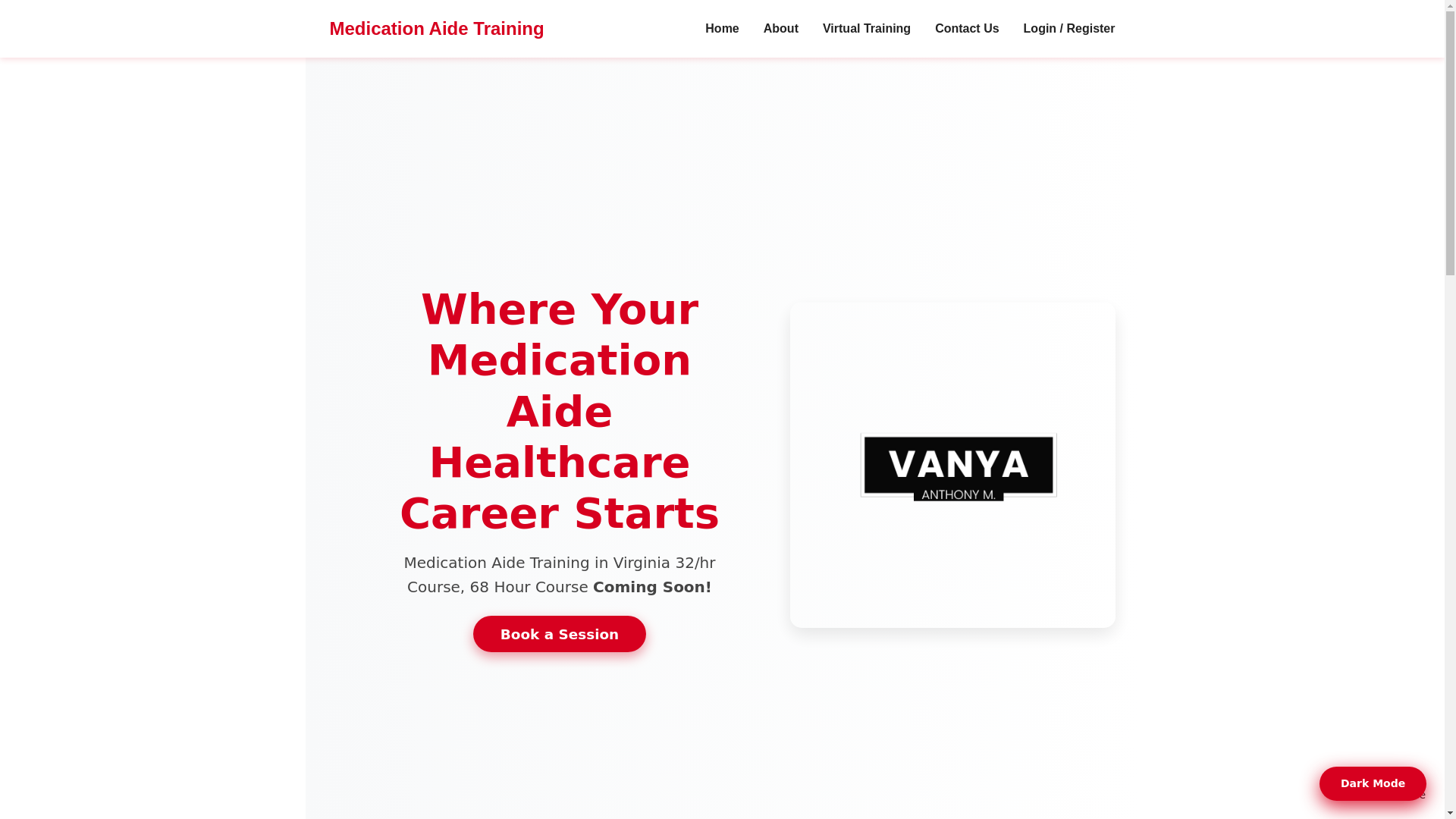 website screenshot of https://sylviamedtraining.com/