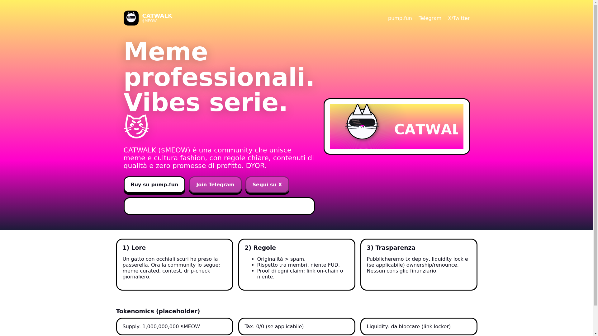 website screenshot of https://officialmeowtoken.pages.dev/