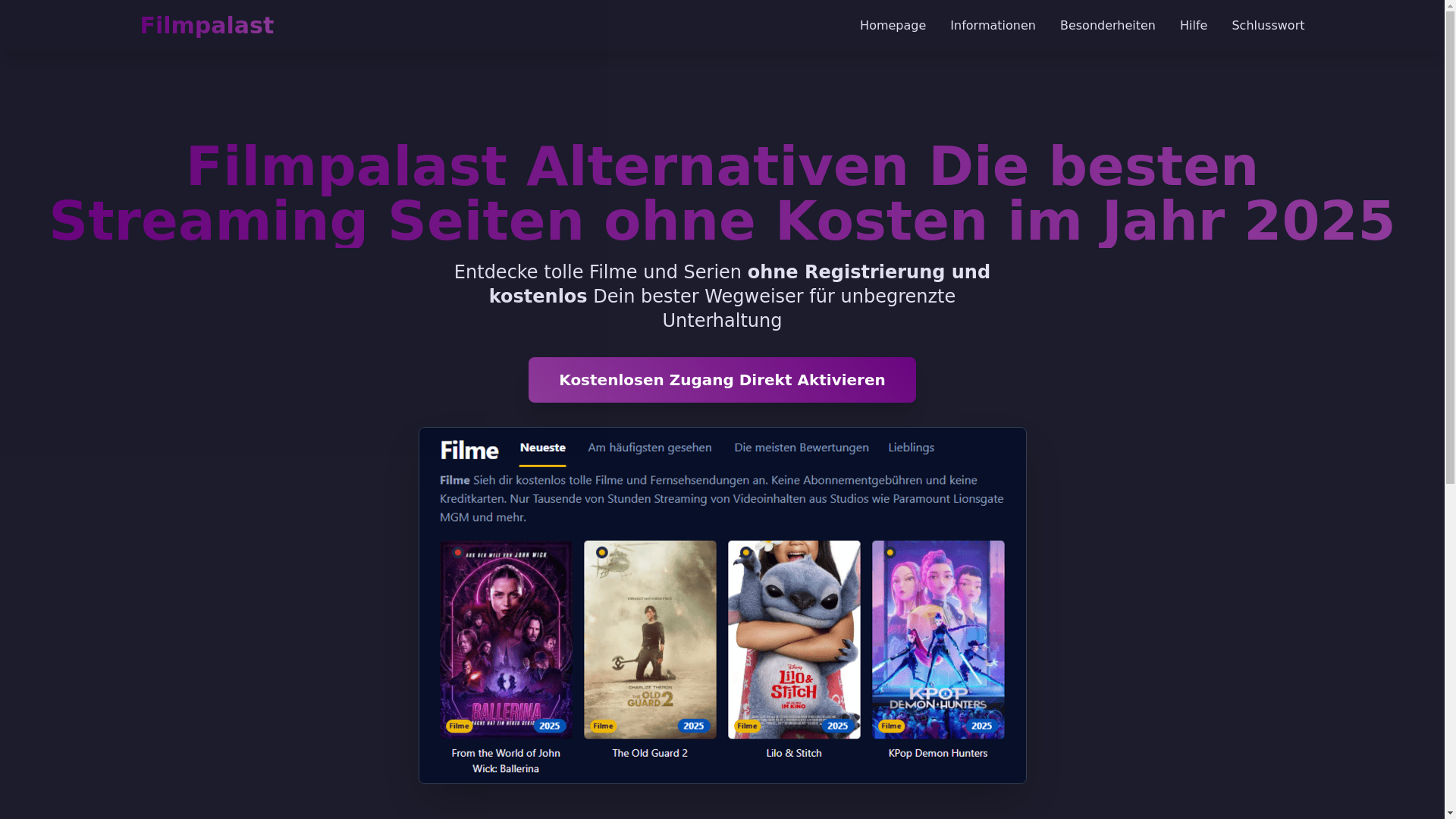 website screenshot of https://filmpalast-zwj0.pages.dev/