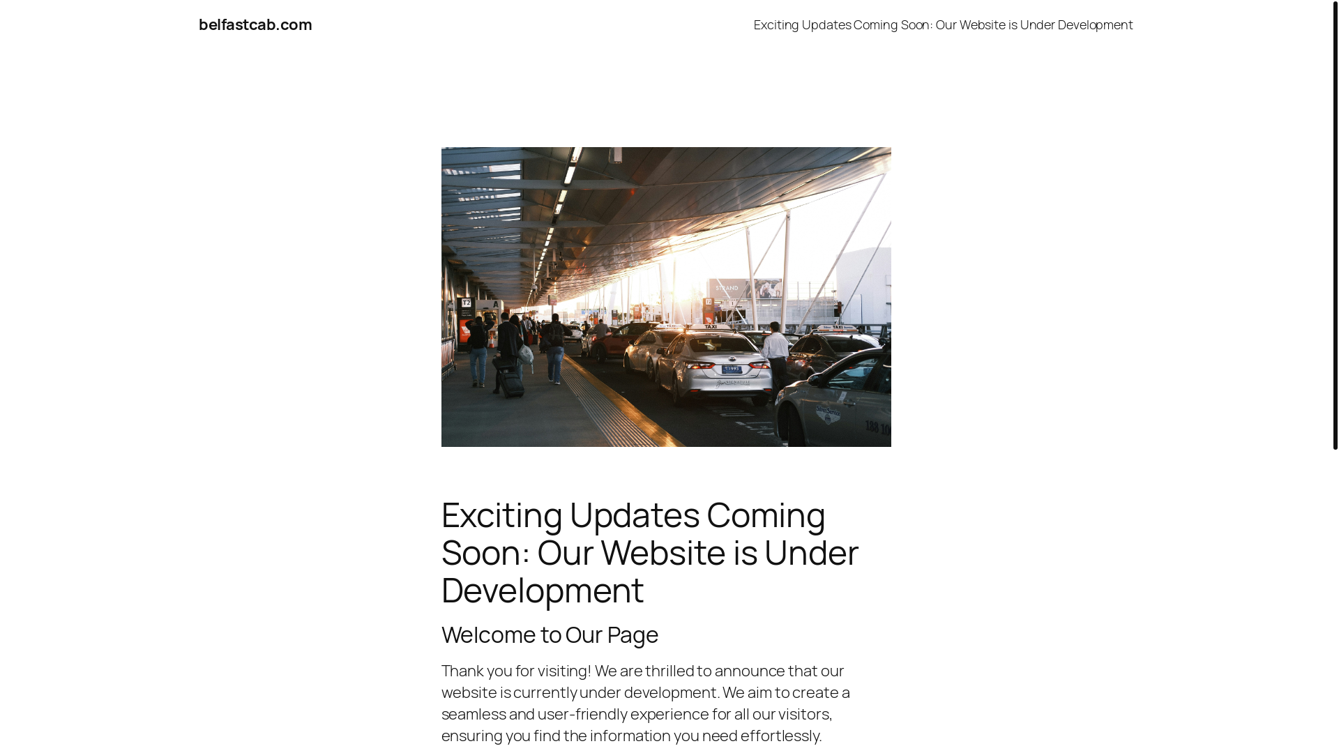 website screenshot of https://belfastcab.com/