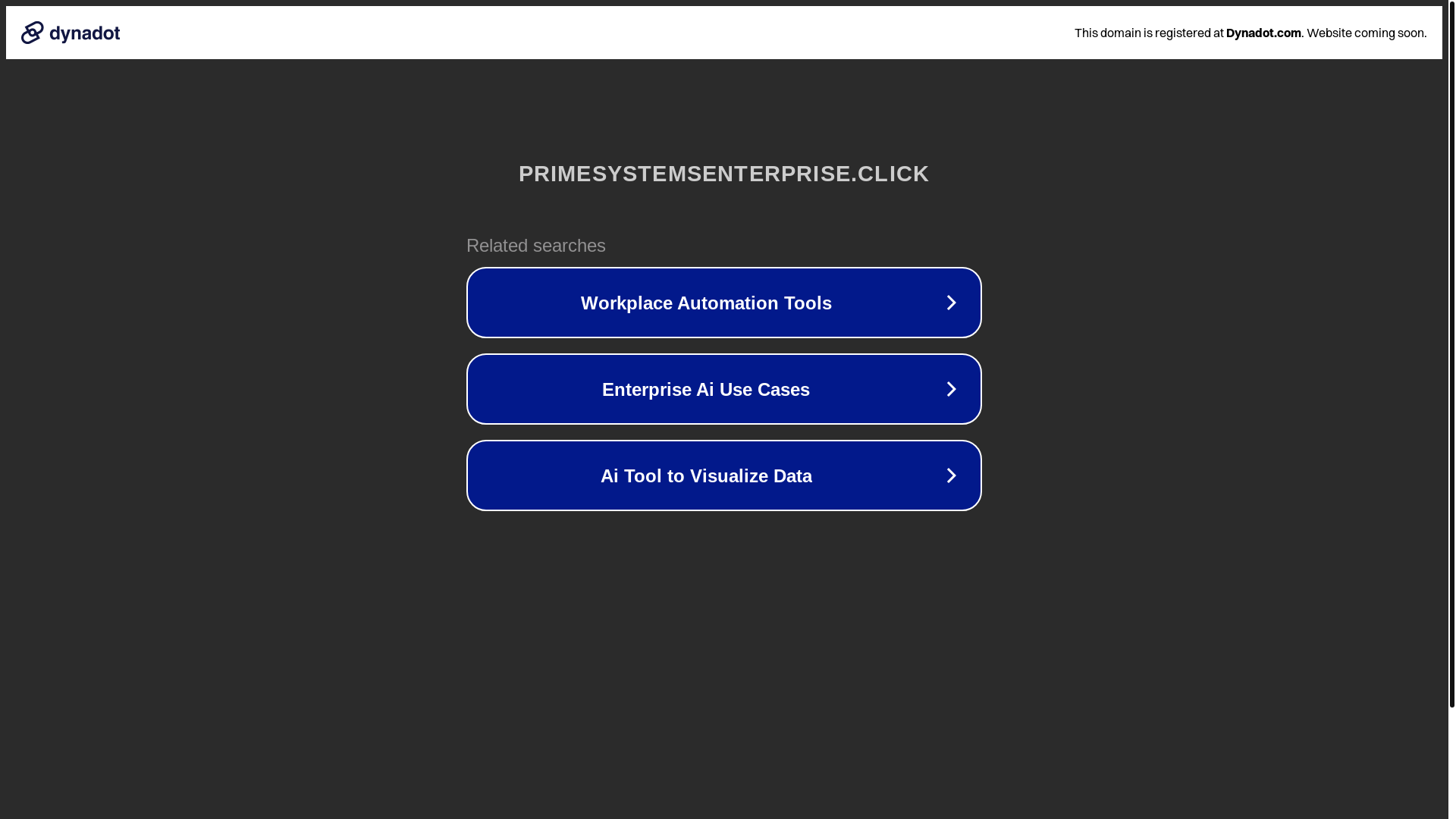 website screenshot of https://primesystemsenterprise.click/