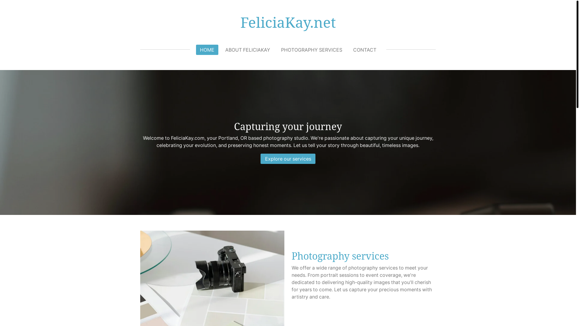 website screenshot of https://feliciakay.net/
