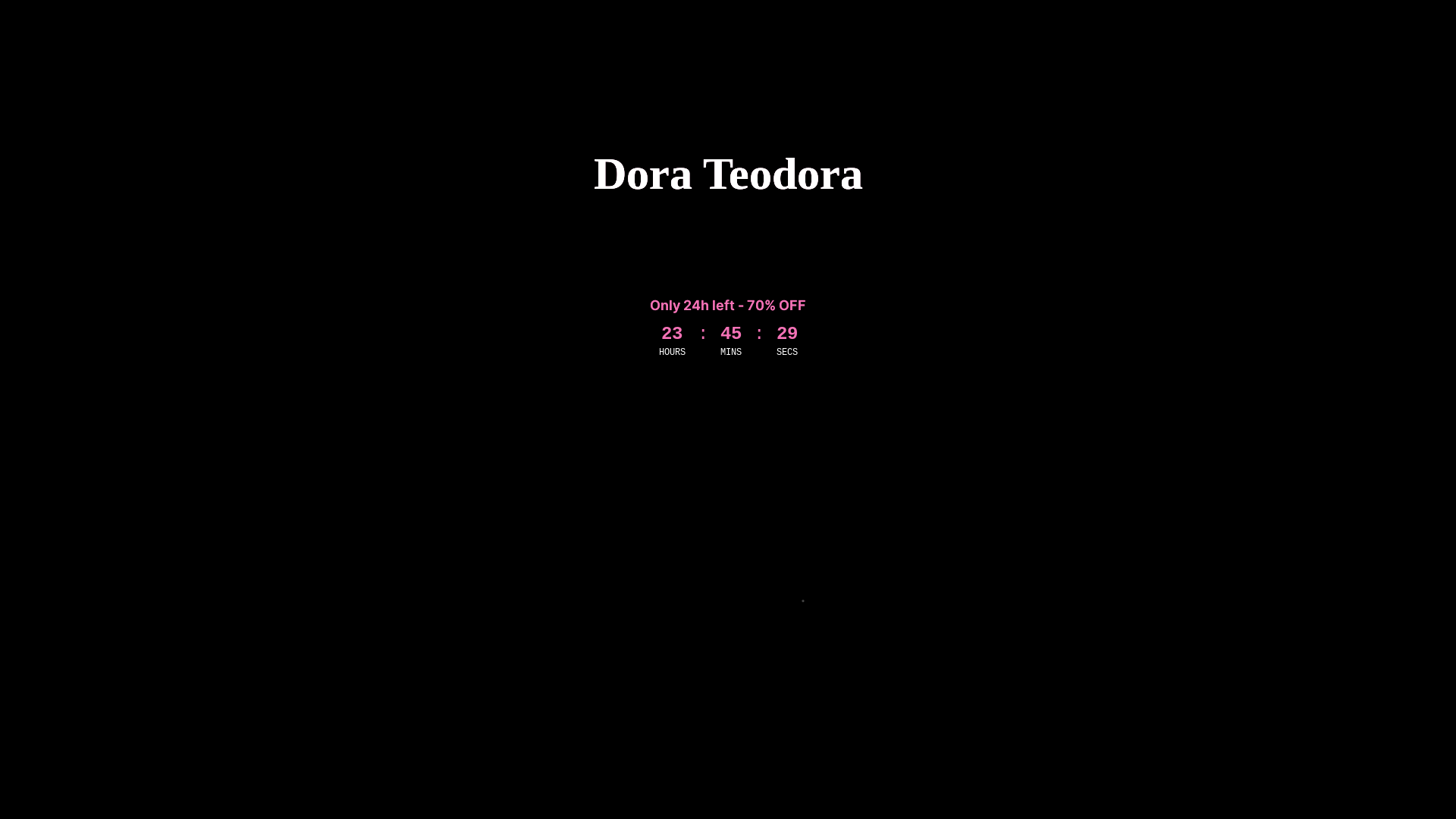 website screenshot of https://dorateodora.com/