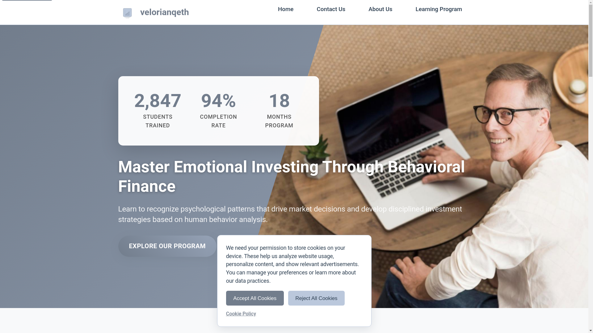 website screenshot of https://velorianqeth.com/