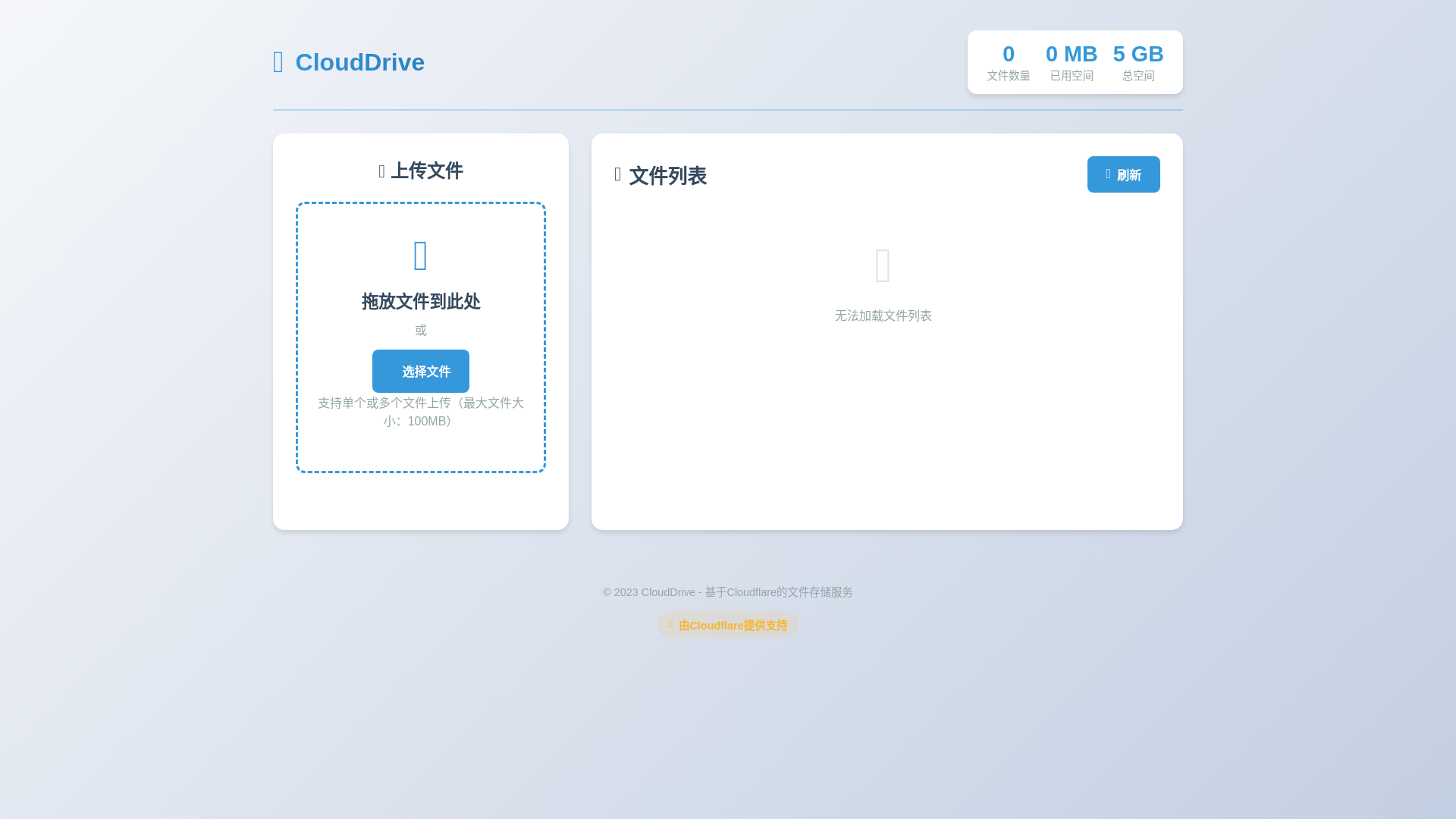 website screenshot of https://clouddrive-frontend.pages.dev/