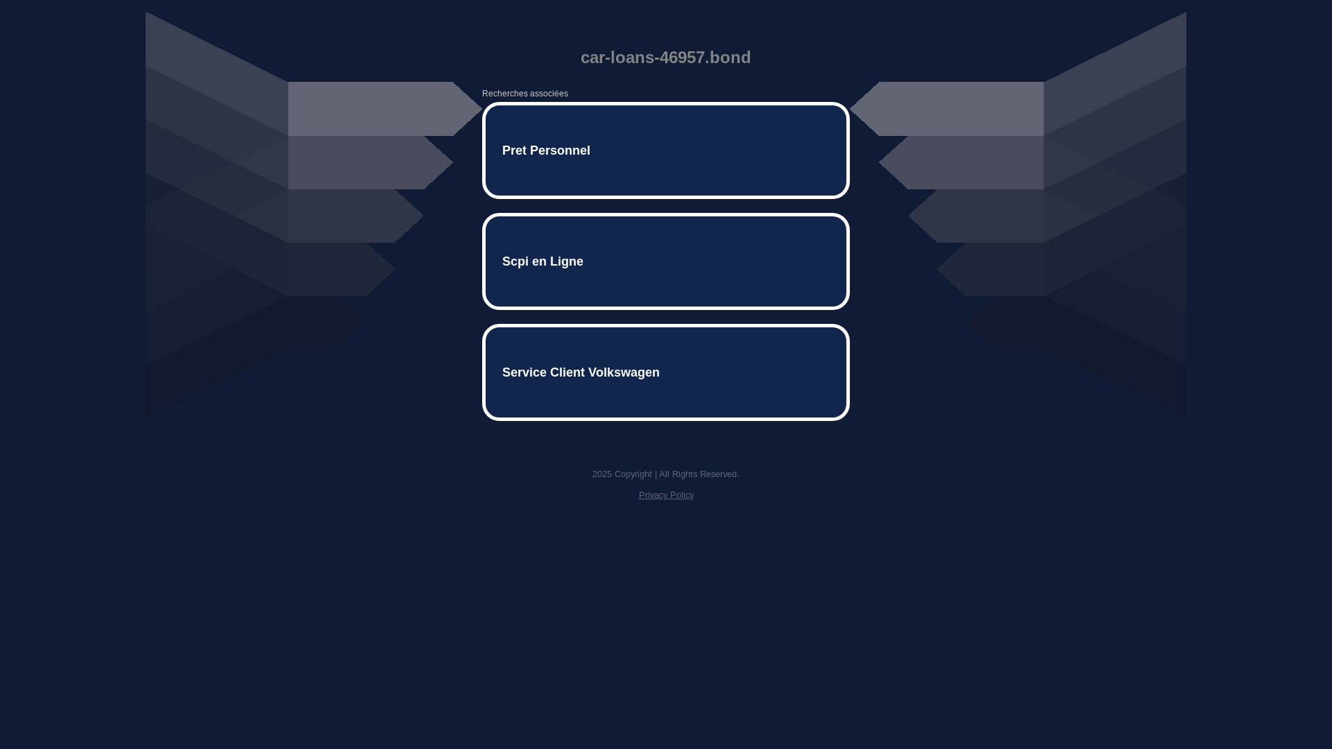 website screenshot of https://car-loans-46957.bond/