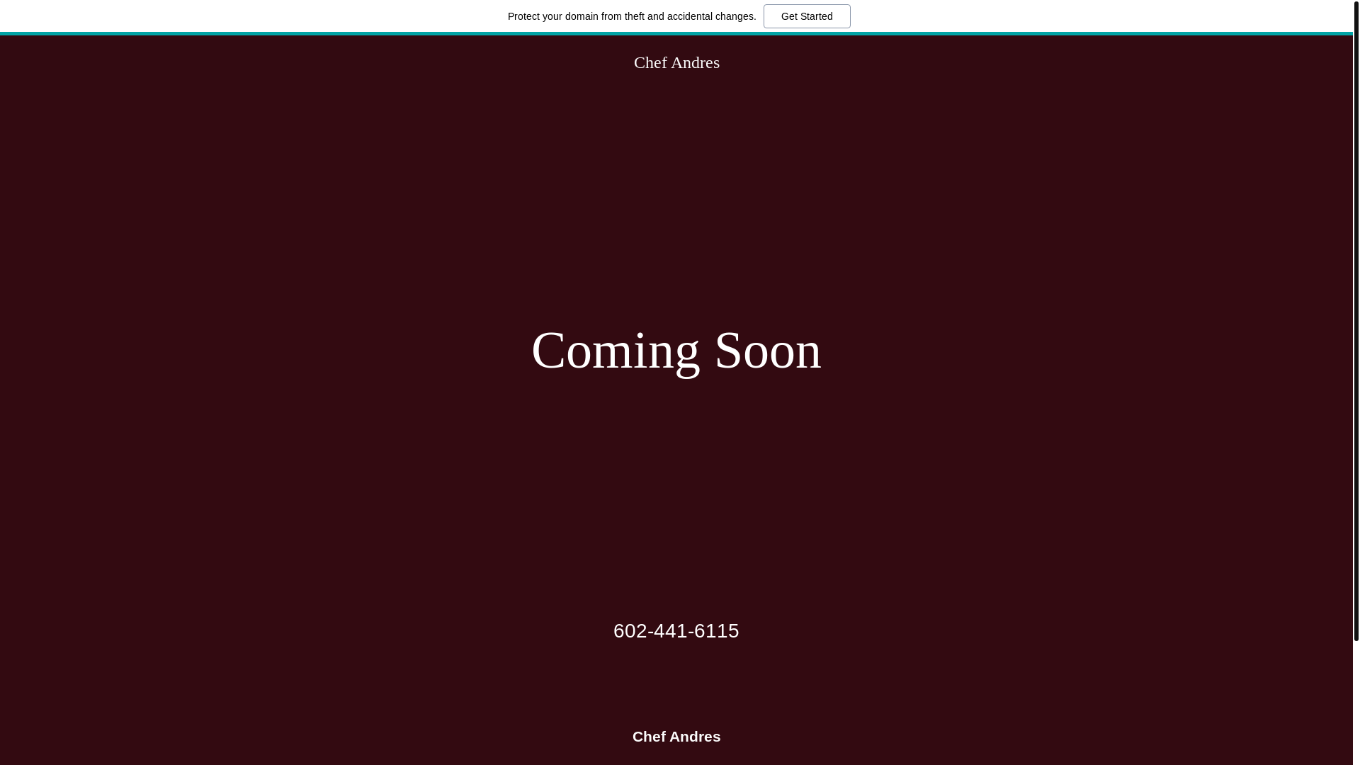 website screenshot of https://chef-andres.com/