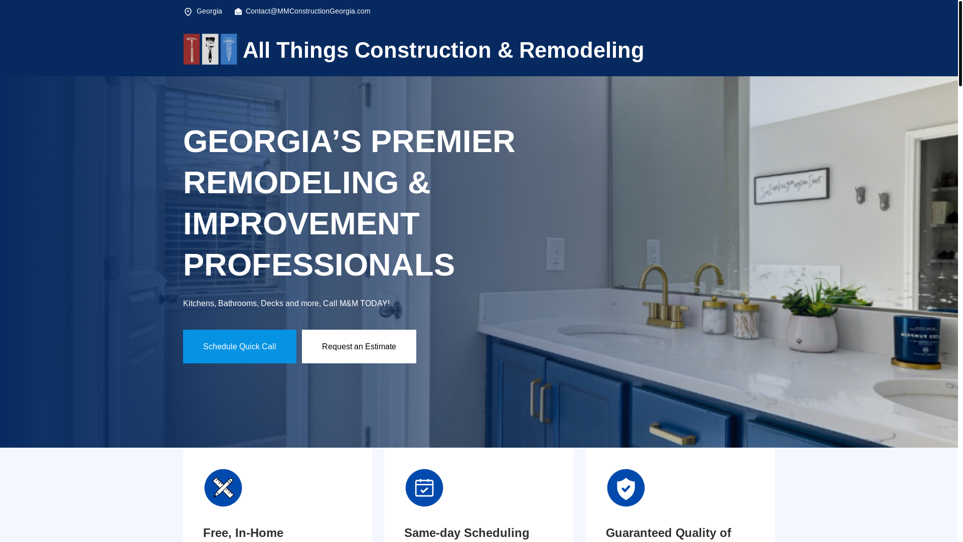 website screenshot of https://mmconstructiongeorgia.com/