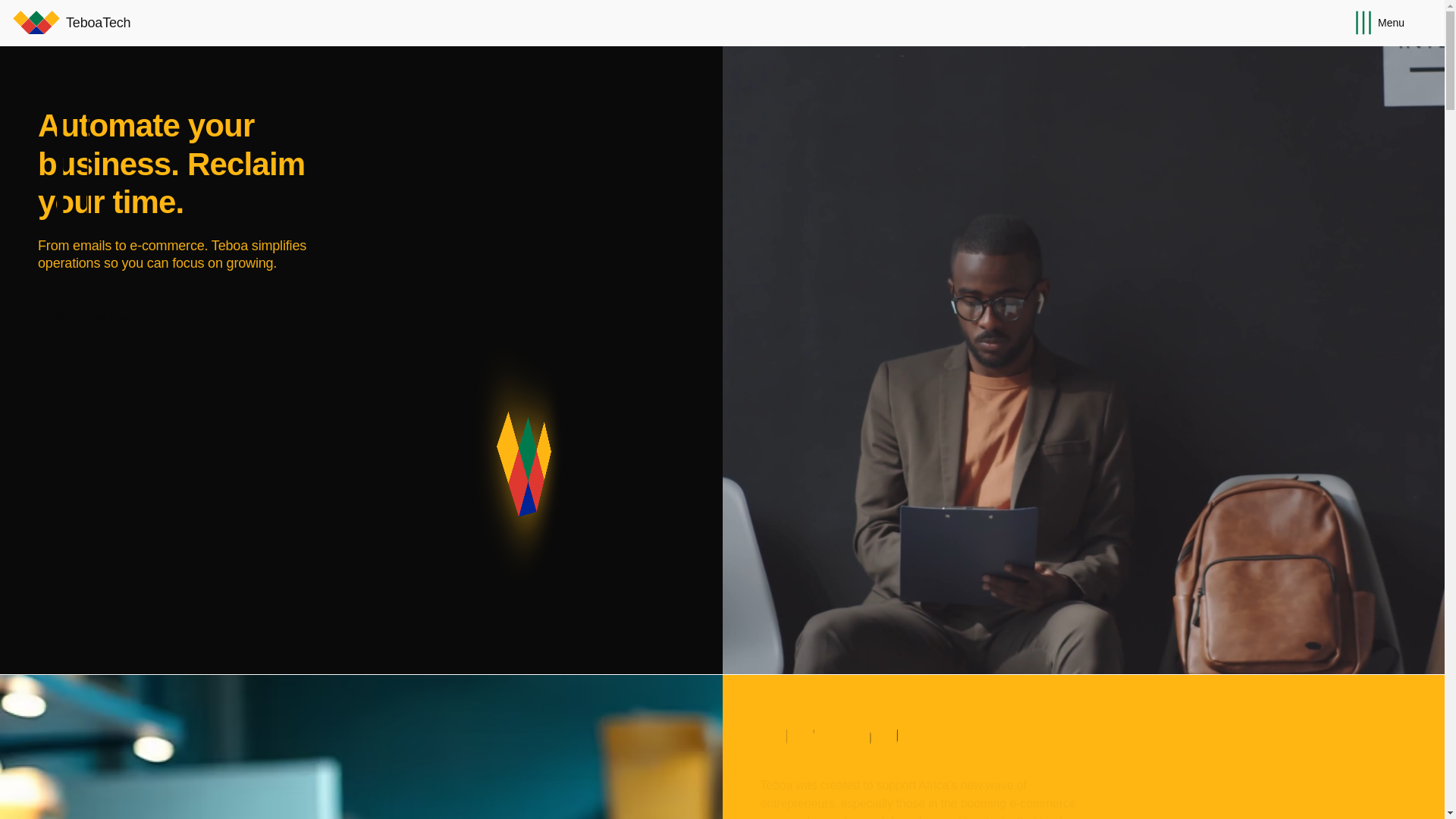 website screenshot of https://teboatech.com/