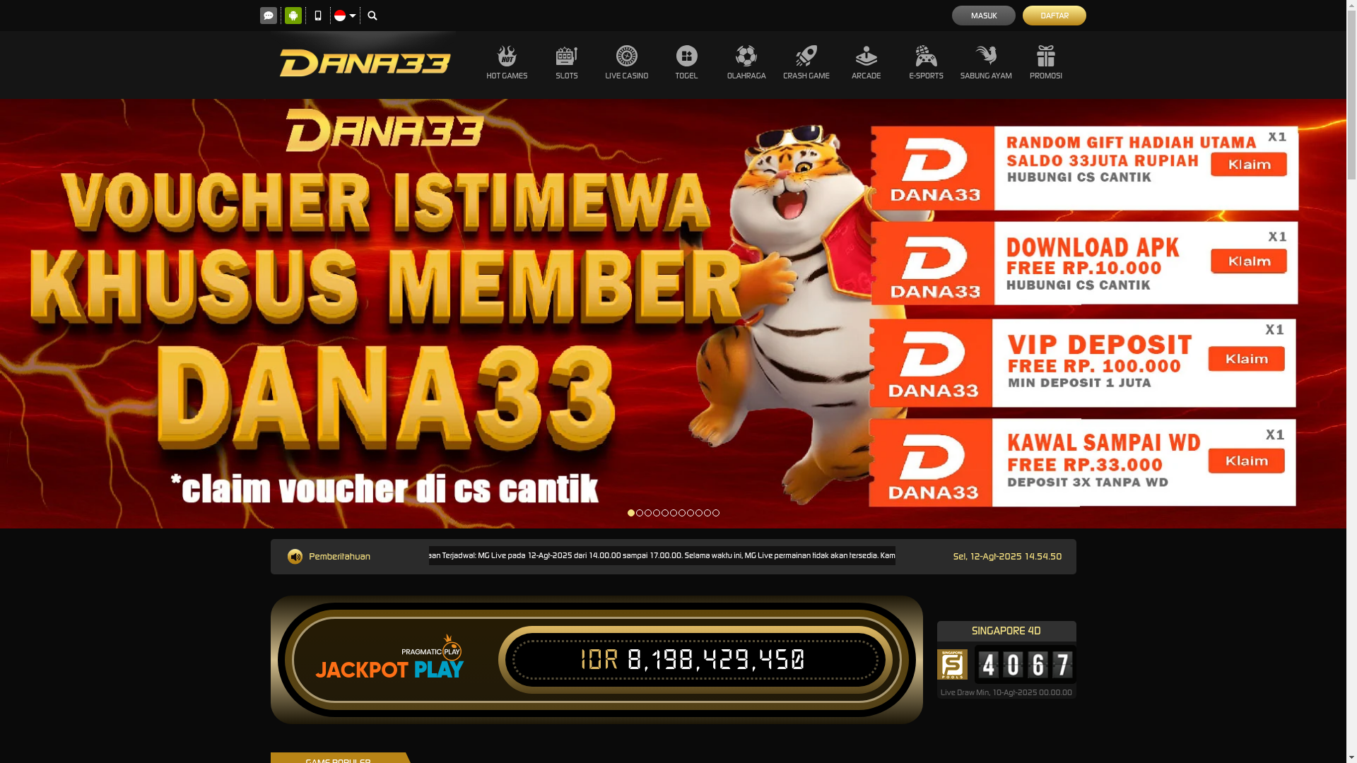 website screenshot of https://dana33kece.com/