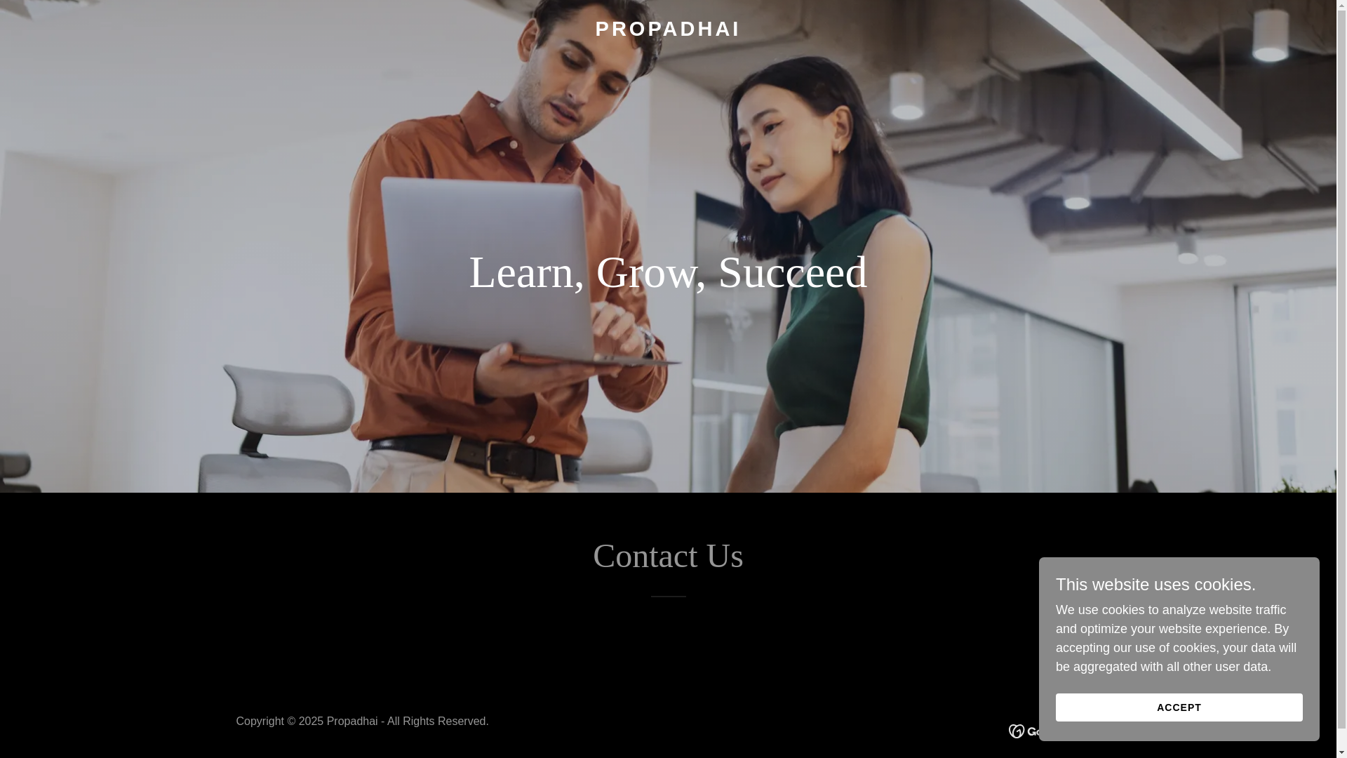 website screenshot of https://propadhai.com/