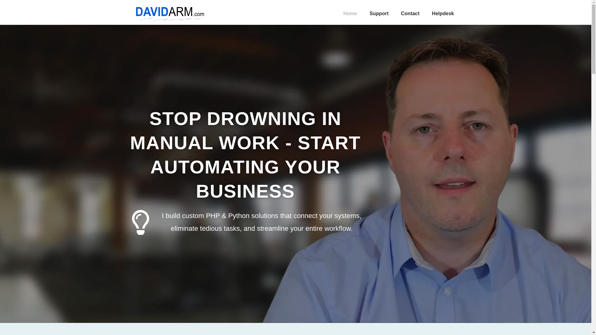 website screenshot of https://davidarm-static.pages.dev/