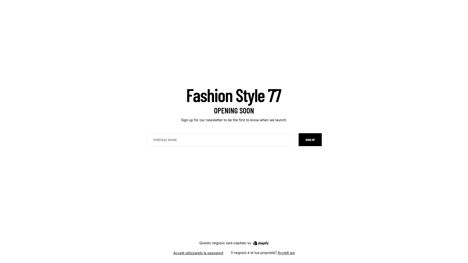 website screenshot of https://fashionstyle77.com/