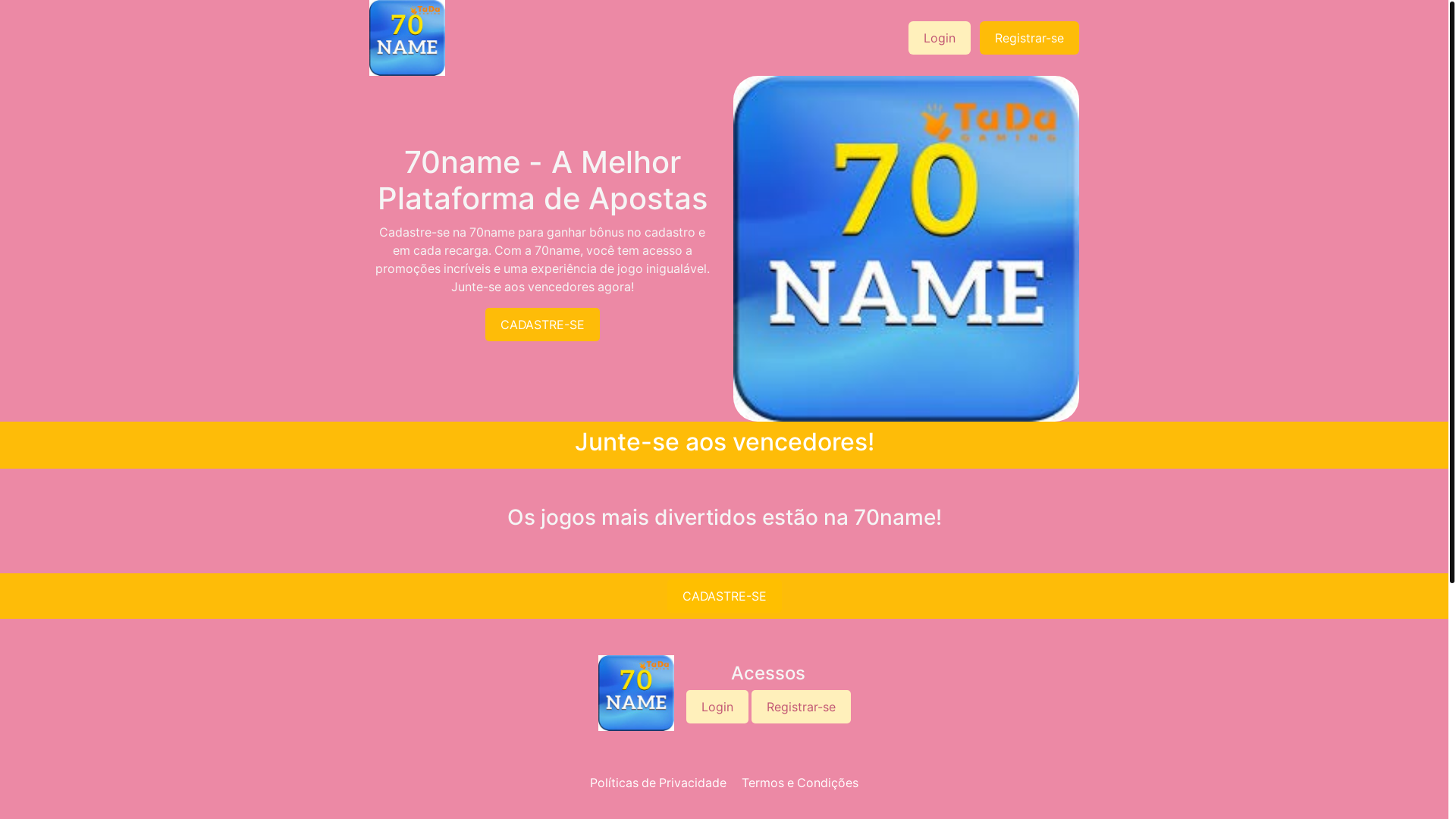 website screenshot of https://70namecom.com/