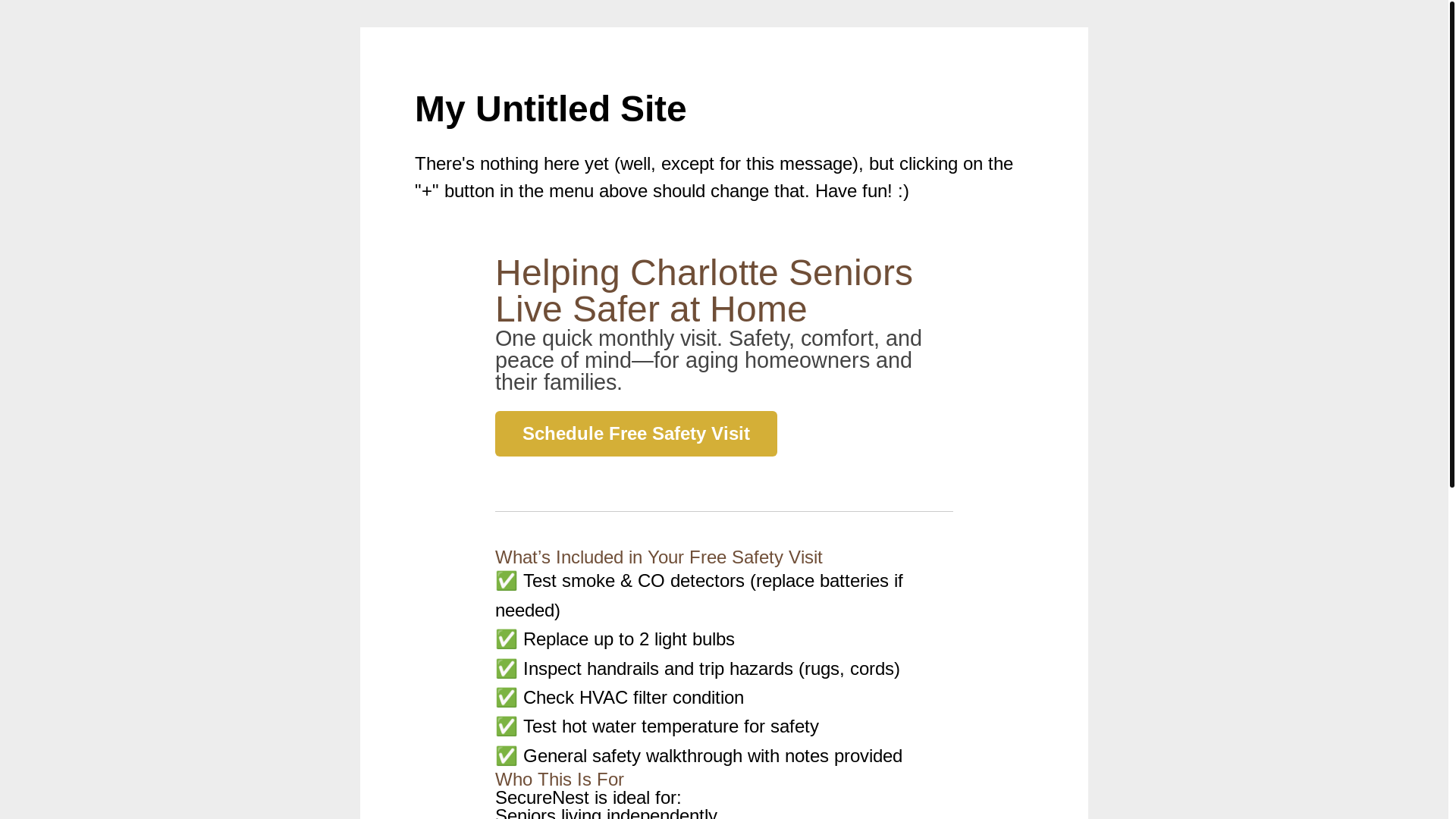 website screenshot of https://securenest.biz/