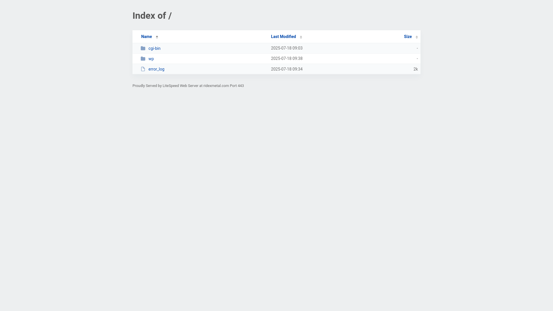 website screenshot of https://ridexmetal.com/