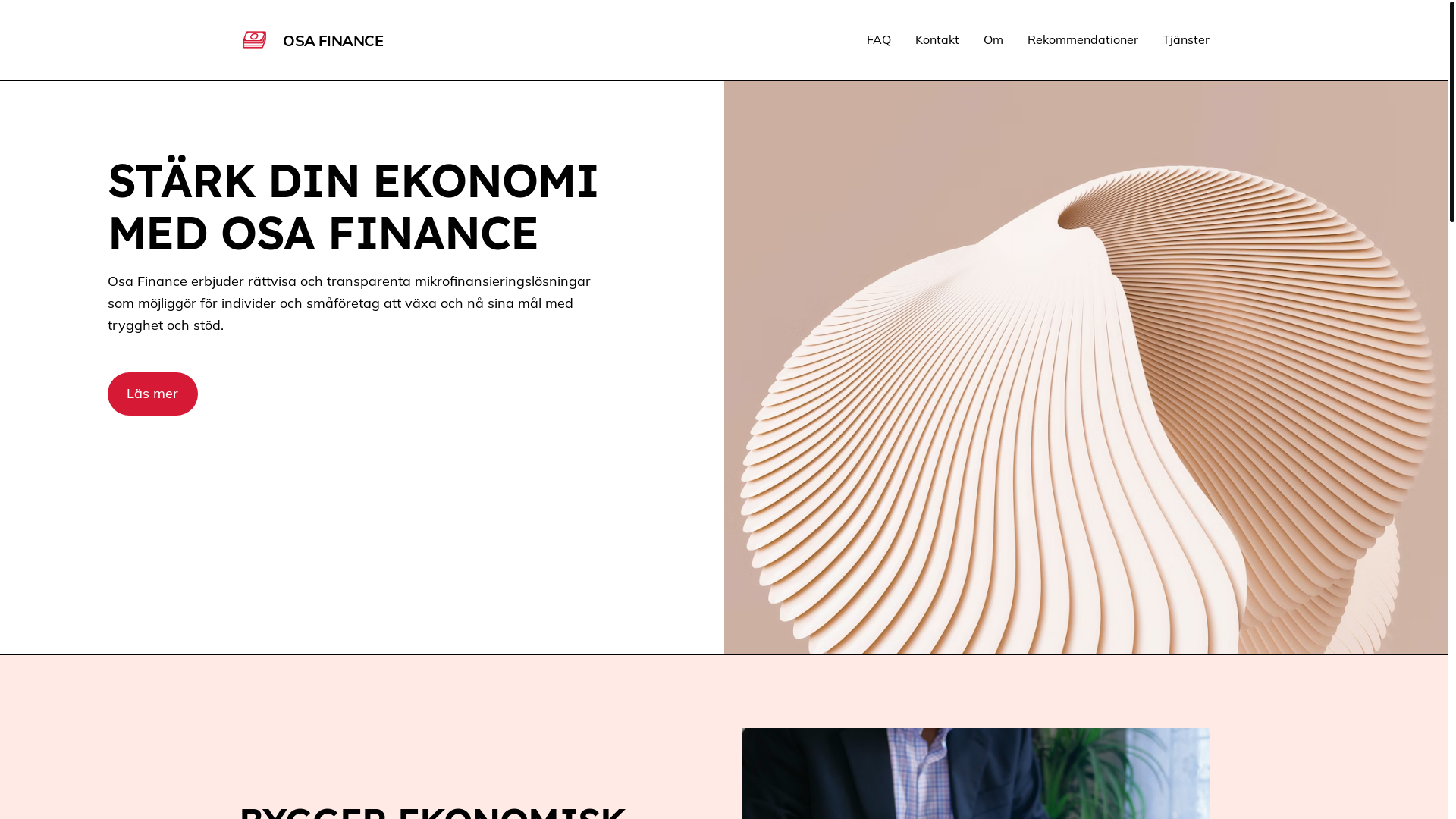 website screenshot of https://osafinance.com/