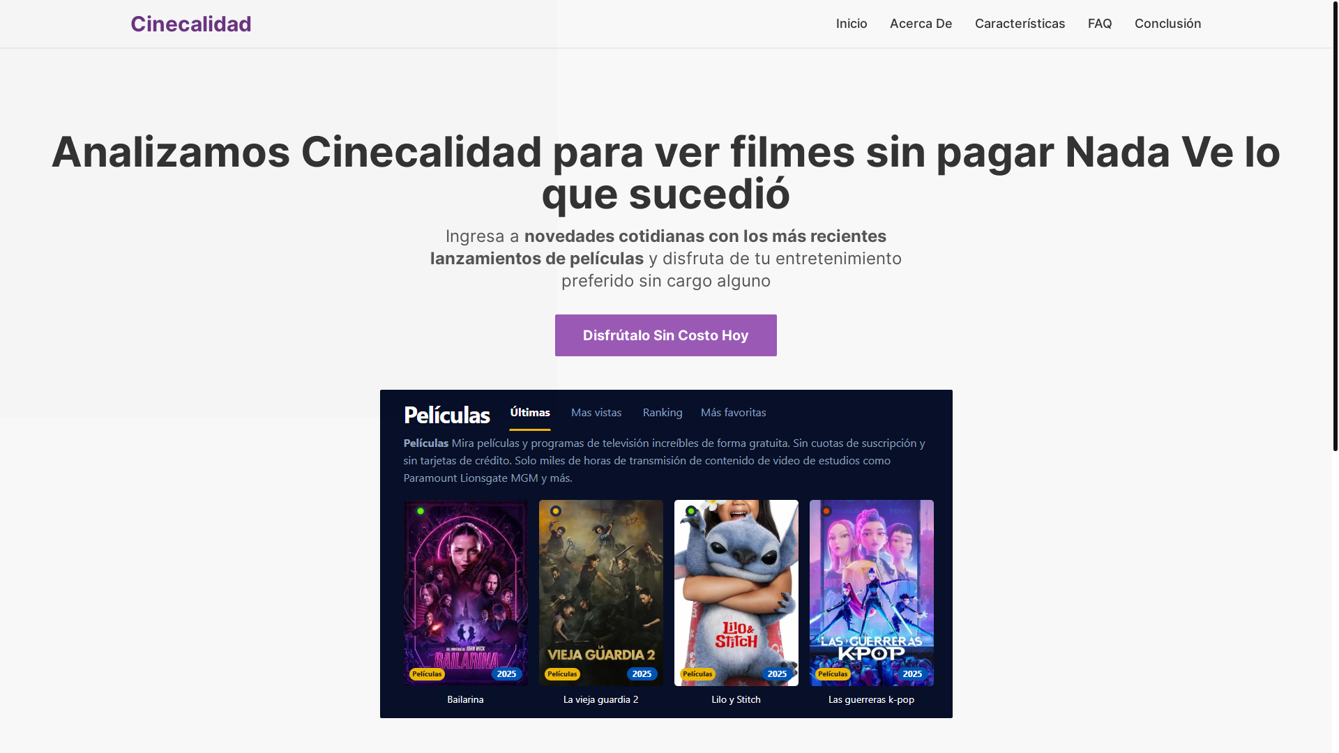 website screenshot of https://cinecalidad-5fok.pages.dev/