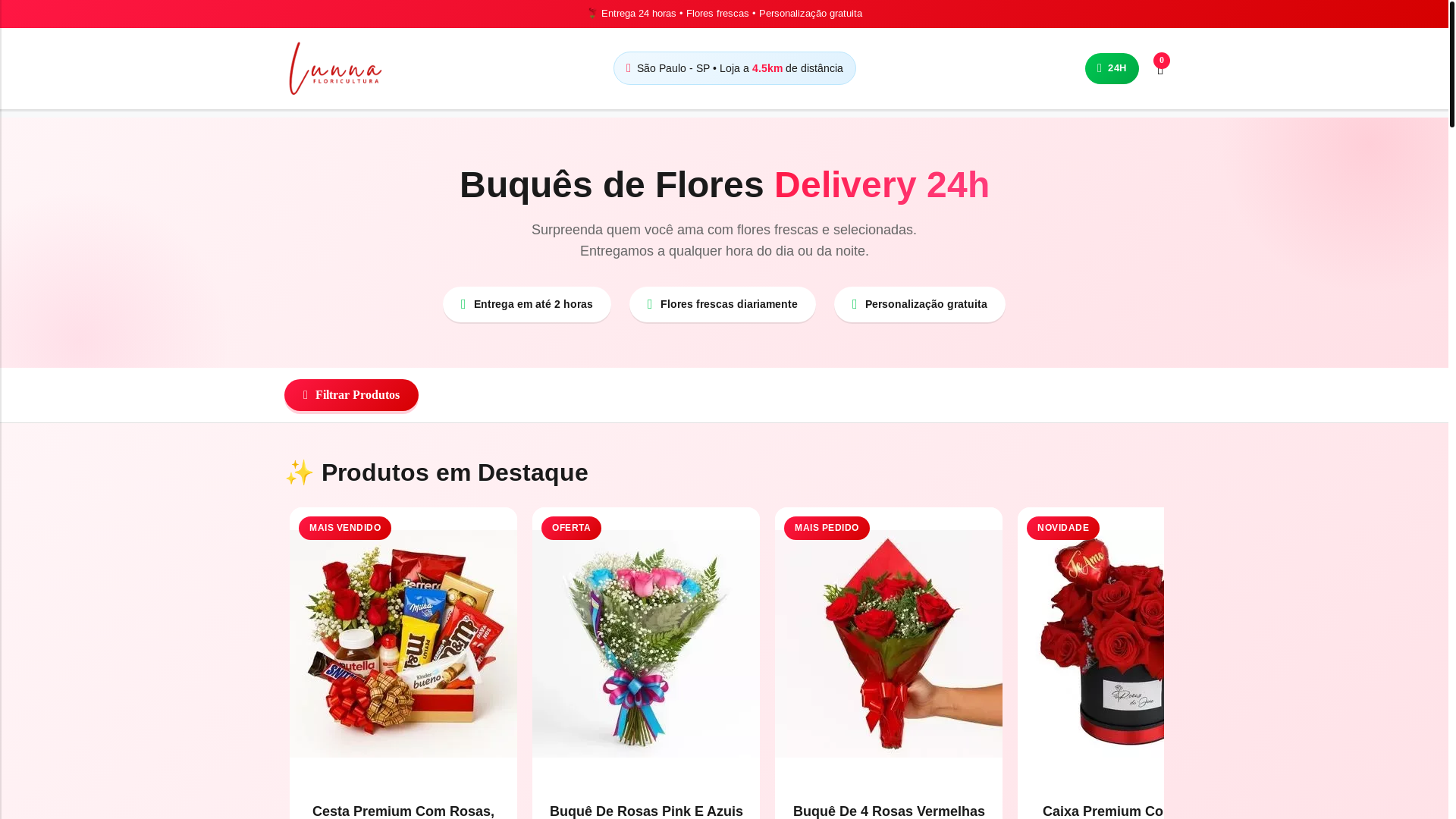 website screenshot of https://lunnaflores.com/