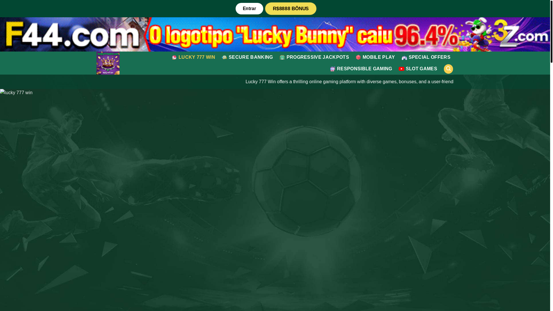 website screenshot of https://lucky777win7.com/