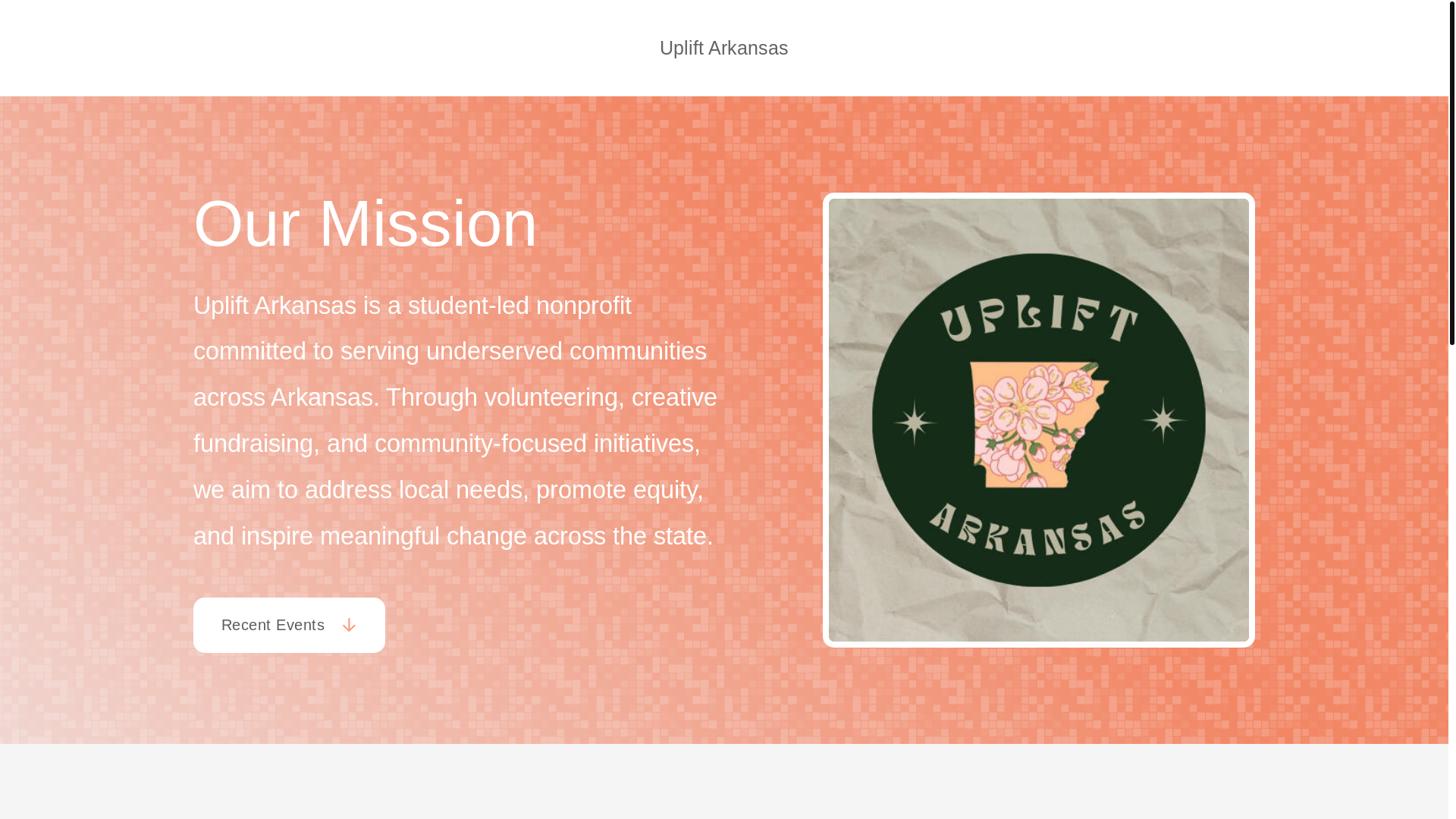 website screenshot of https://uplift-arkansas.org/