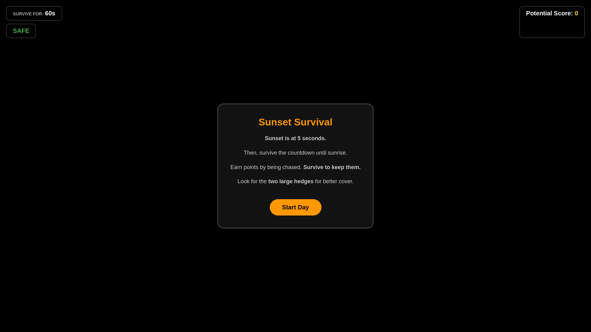 website screenshot of https://sunsetsurvivalgame.com/