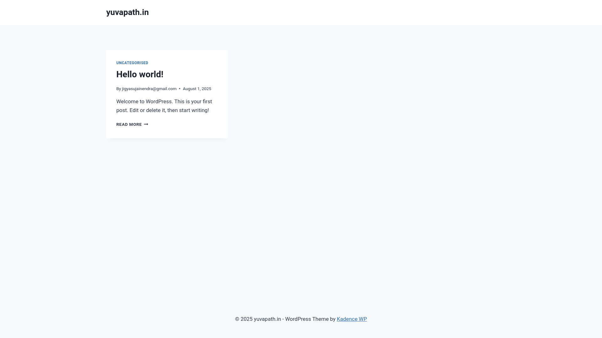 website screenshot of https://yuvapath.in/