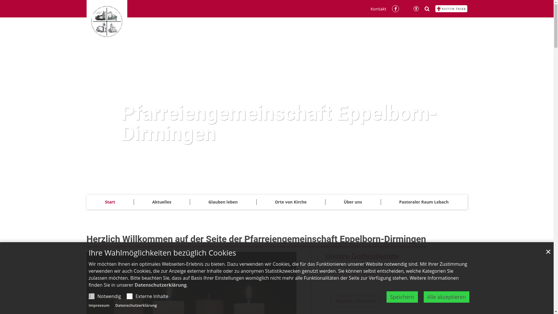 website screenshot of https://pfarrei-heilig-geist-eppelborn.de/