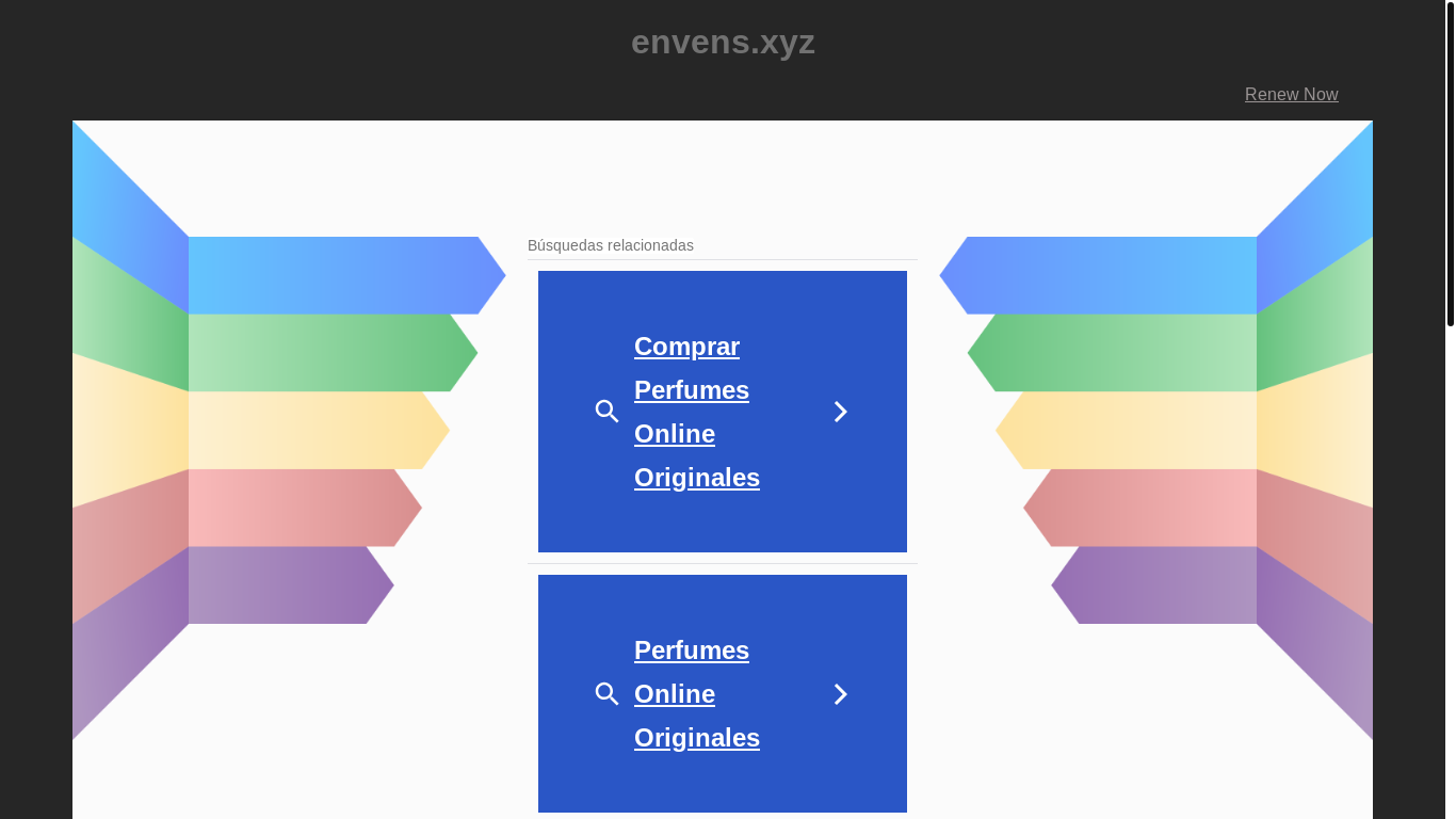 website screenshot of https://envens.xyz/