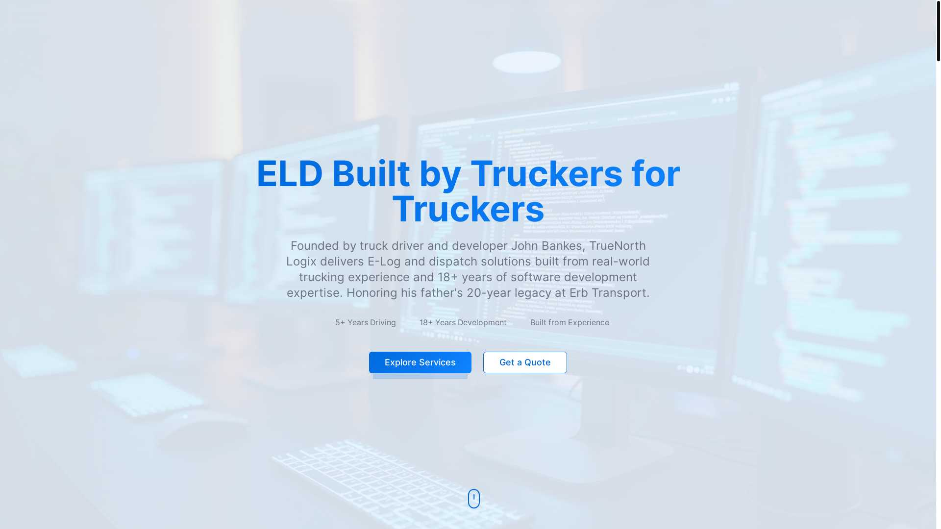 website screenshot of https://truenorthlogix.ca/