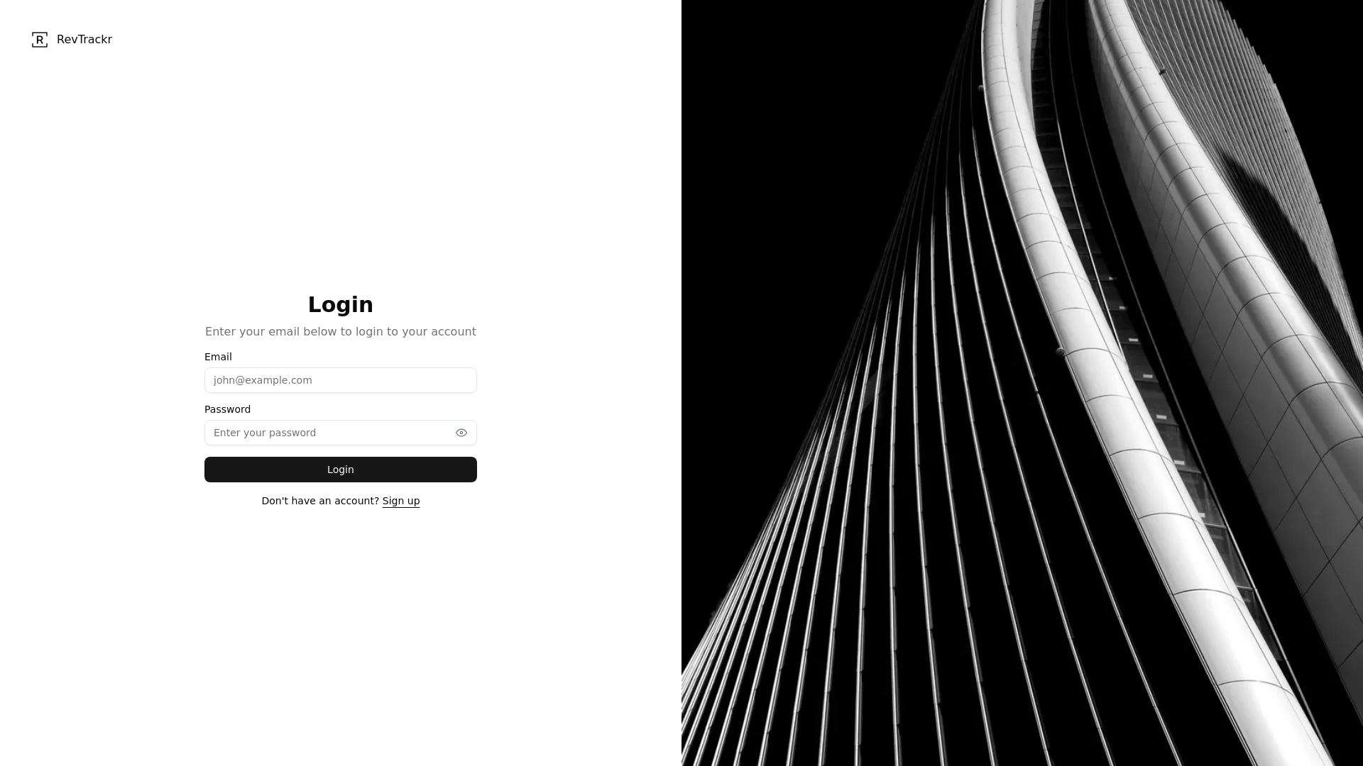 website screenshot of https://revtrackr.app/