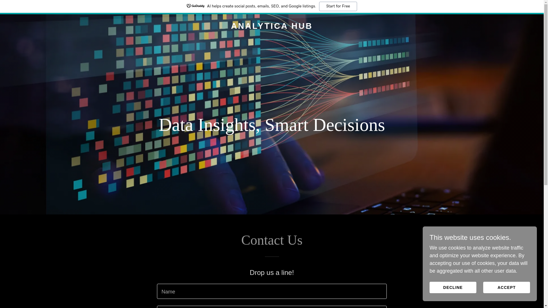 website screenshot of https://analyticahub.co.uk/