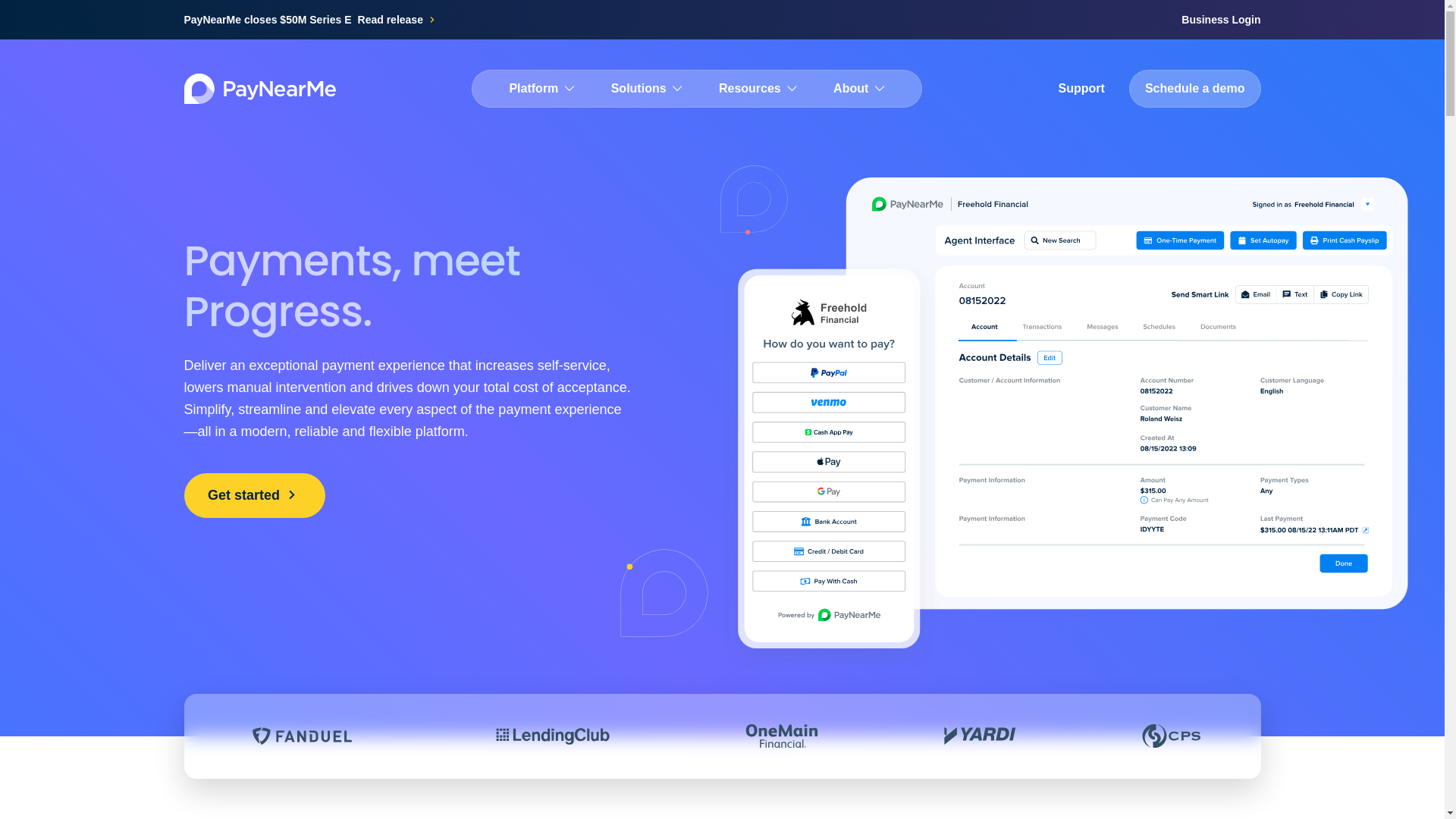 website screenshot of https://pnme.co/