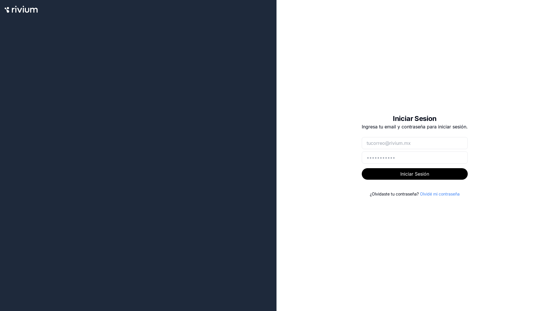 website screenshot of https://rivium-panel.pages.dev/