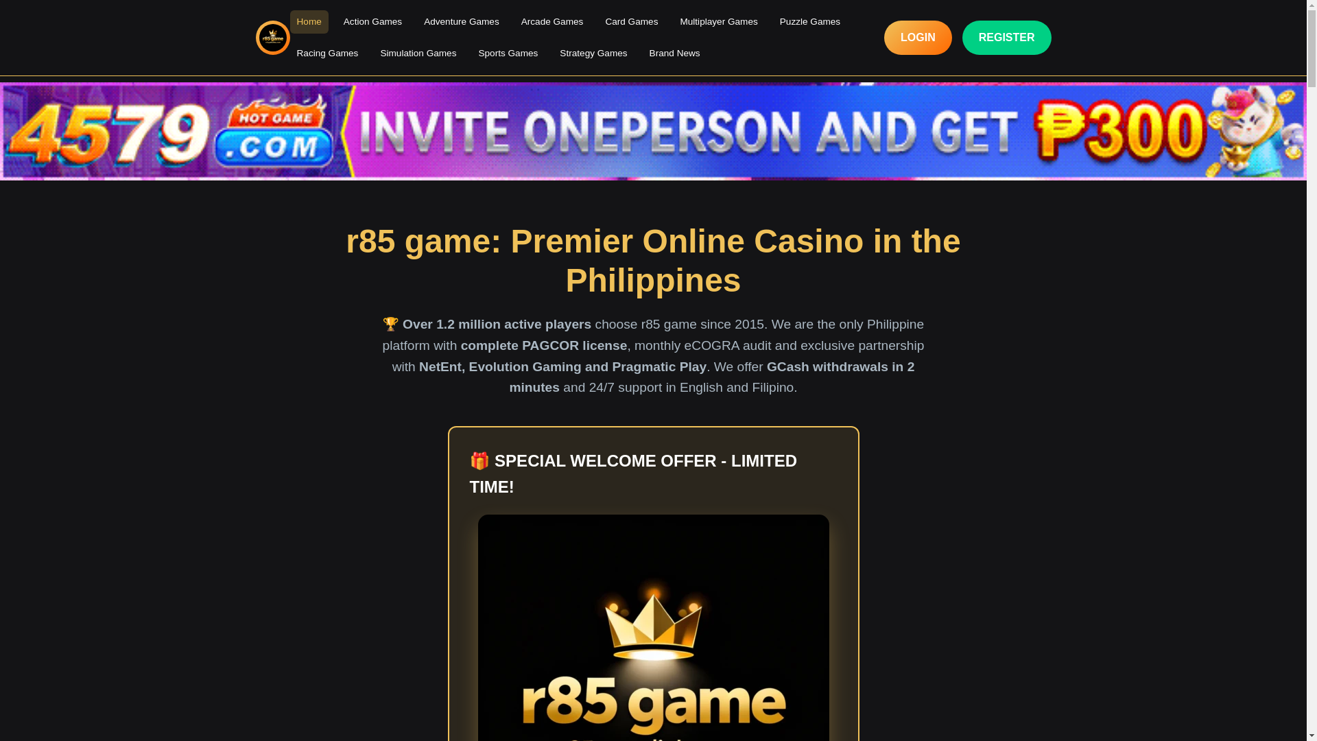 website screenshot of https://r85gamelinks.com/