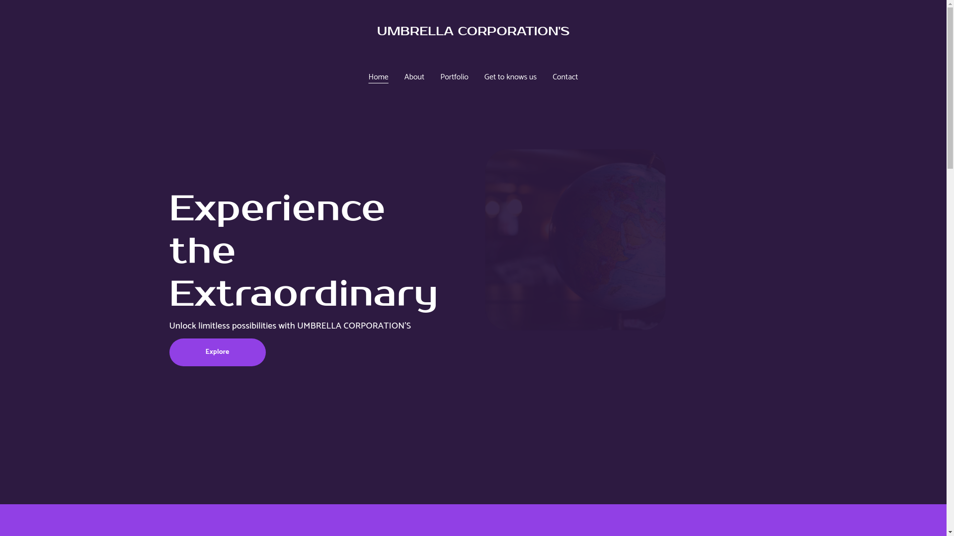 website screenshot of https://umbrellacorporationus.com/