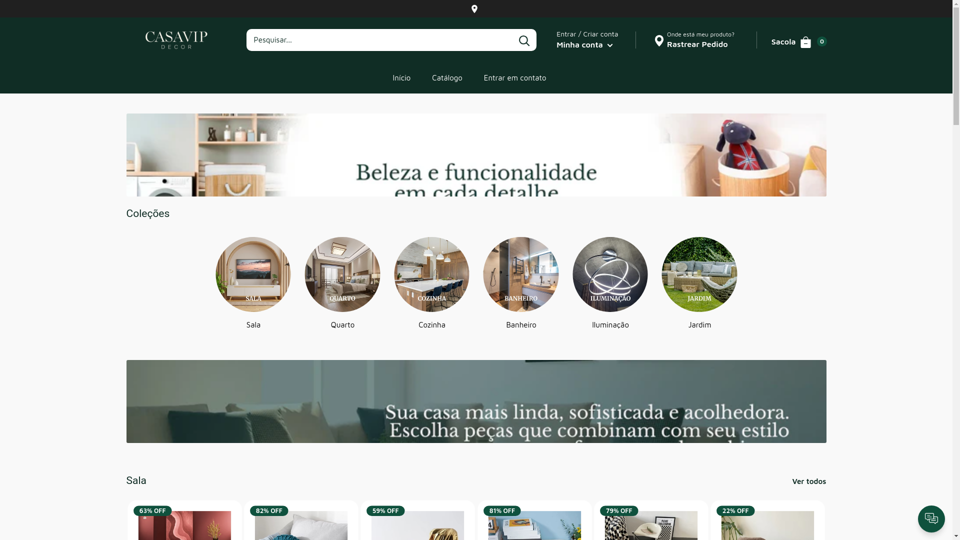 website screenshot of https://casavipbrasil.online/