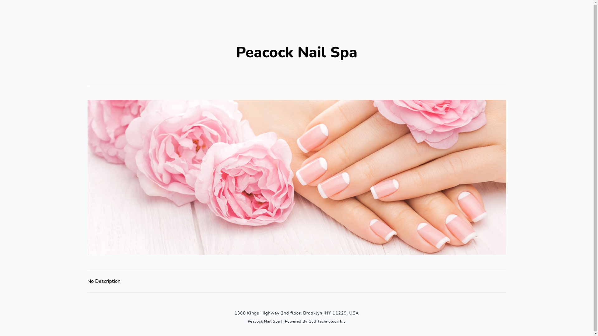 website screenshot of https://peacocknailspa.com/