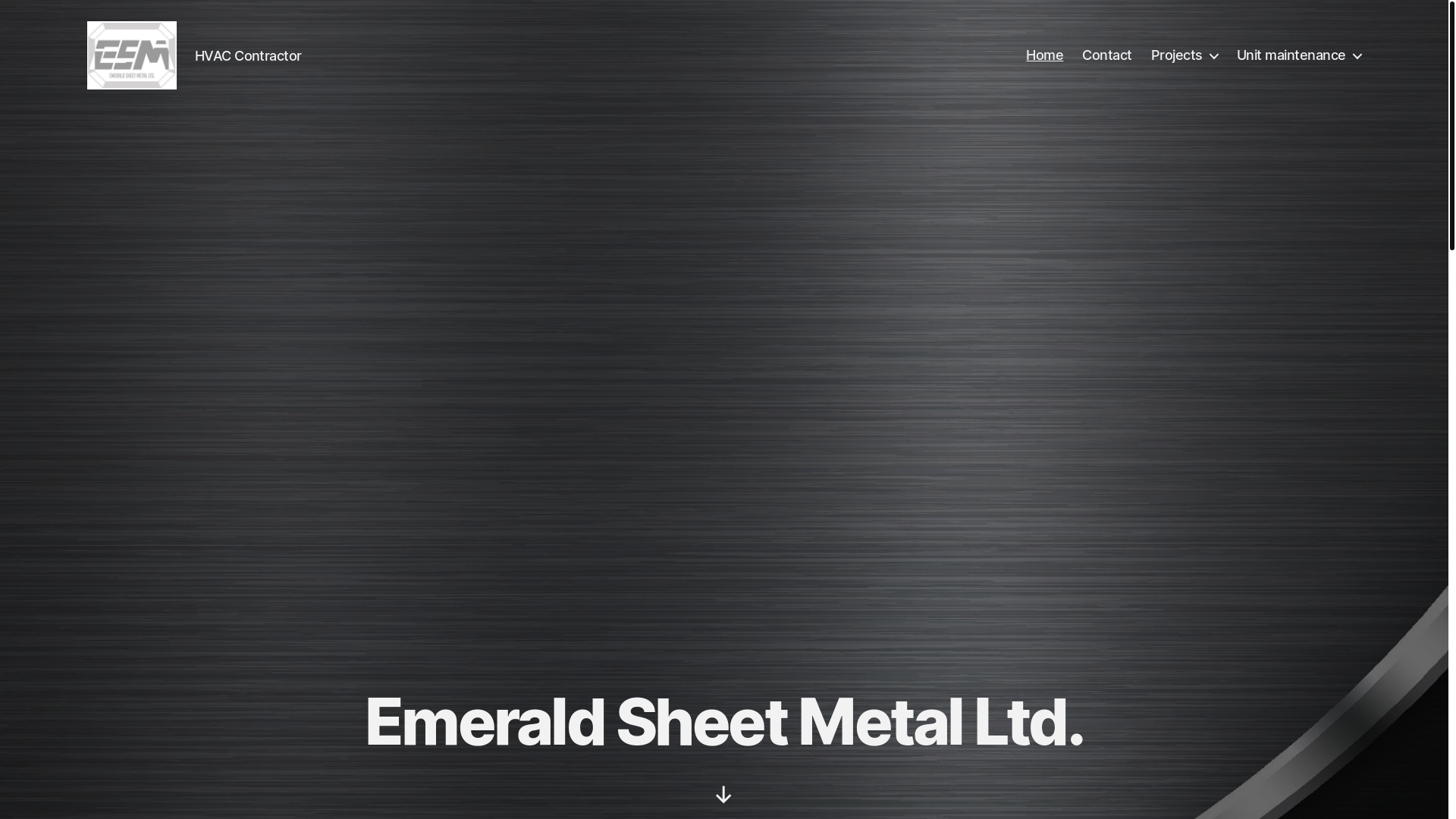 website screenshot of https://emeraldsheetmetal.pages.dev/