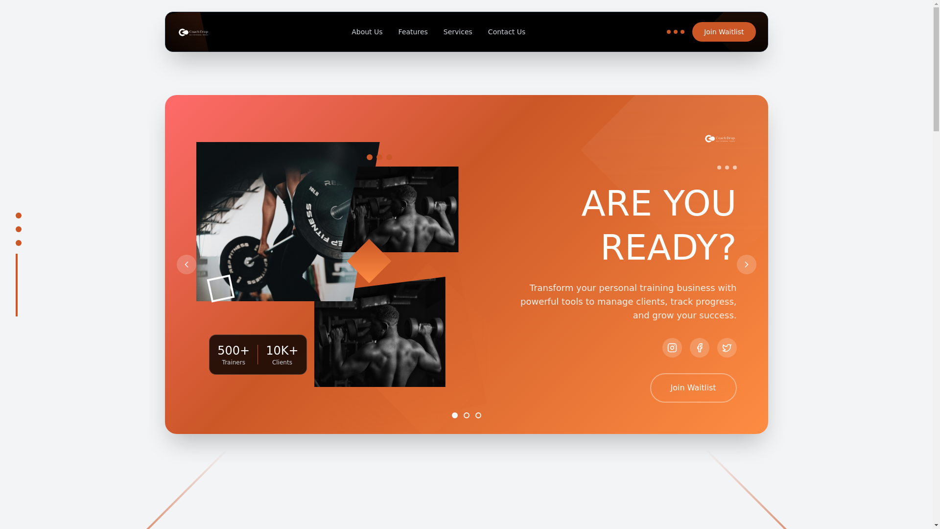 website screenshot of https://coachdrop.safiahealth.com