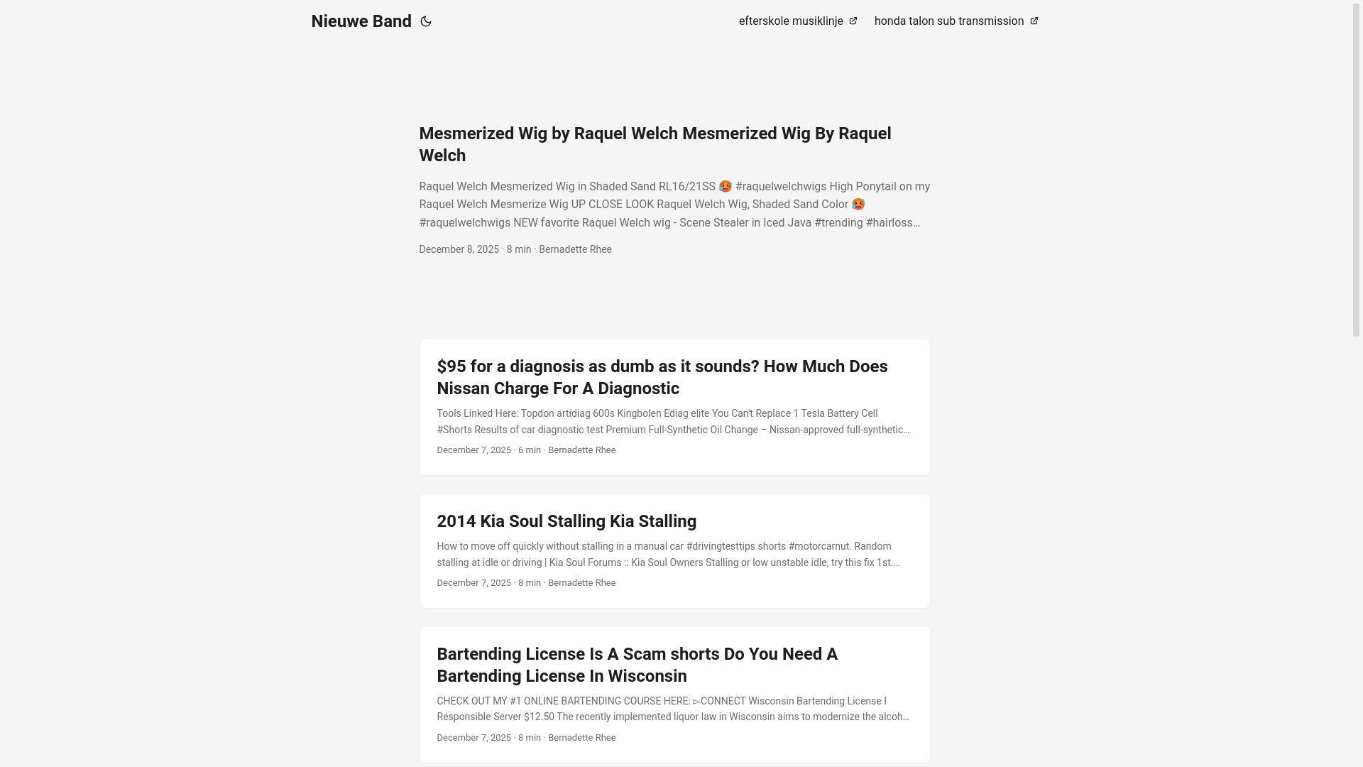 website screenshot of https://nieuweband2.pages.dev/