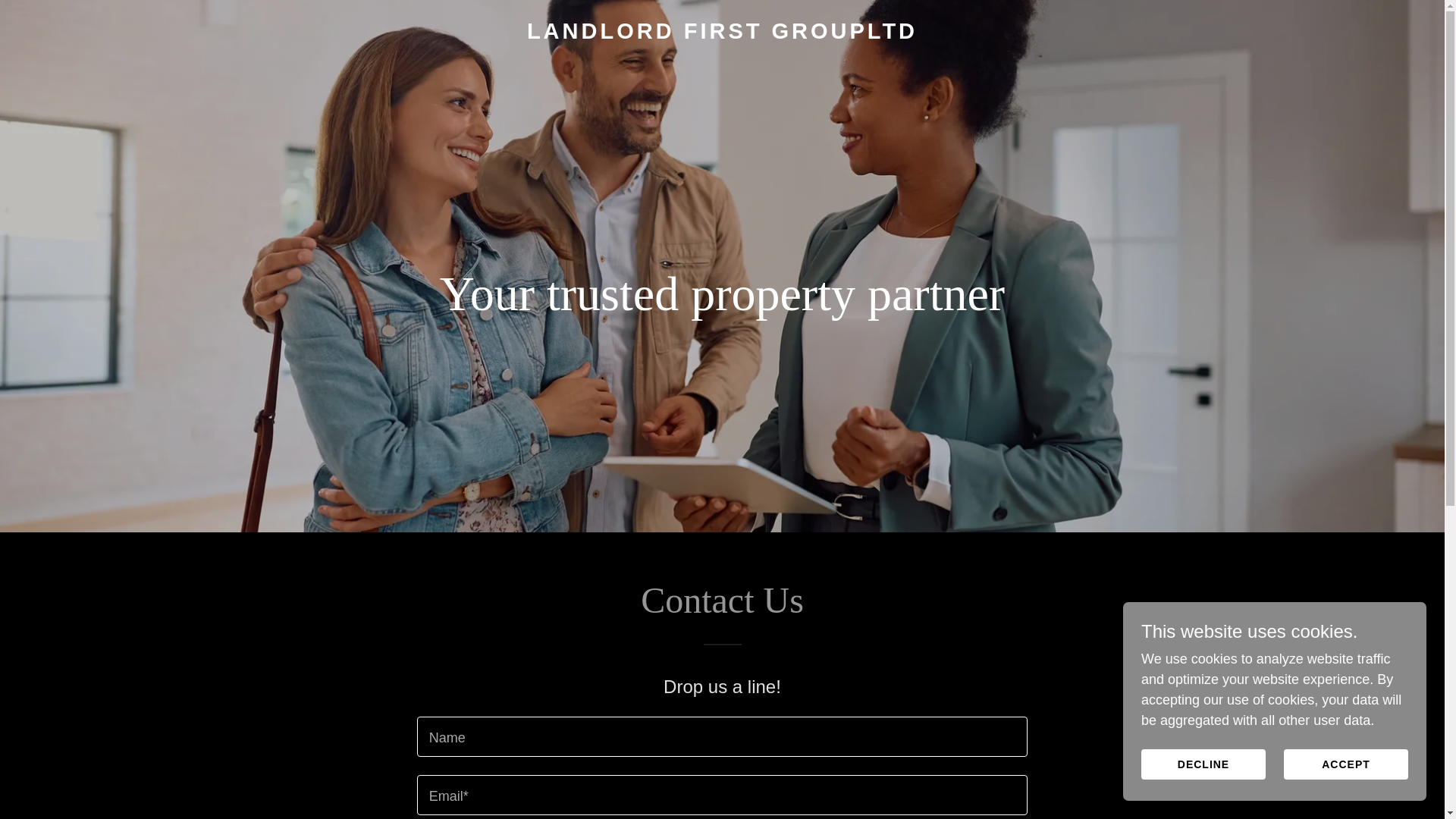 website screenshot of https://landlordfirstgroup.com/