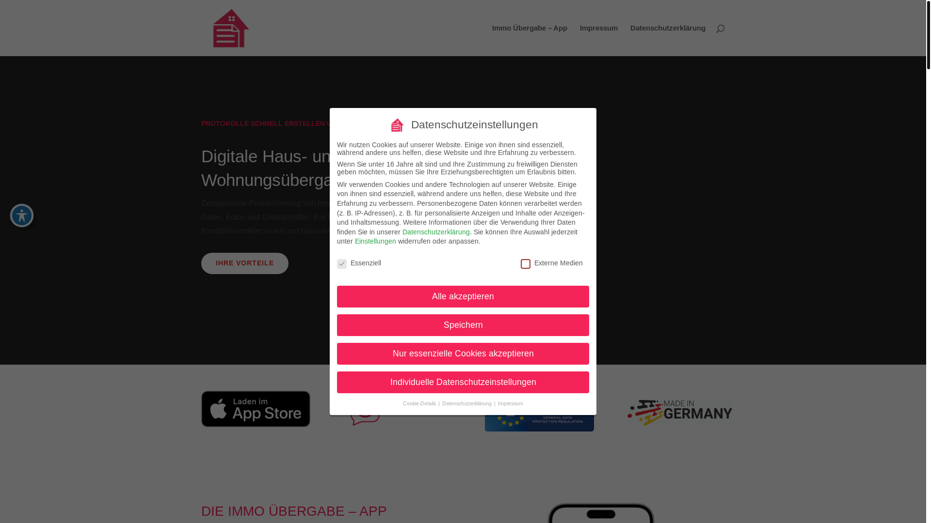 website screenshot of https://protokoll-immobilien.de/
