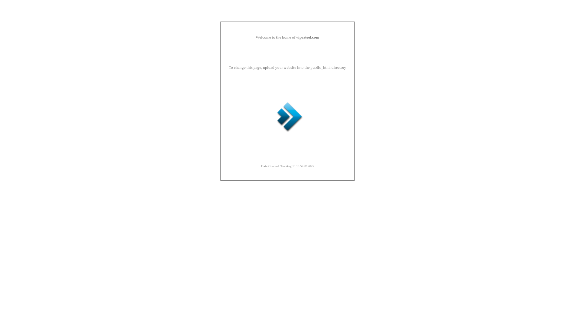 website screenshot of https://vipasteel.com/