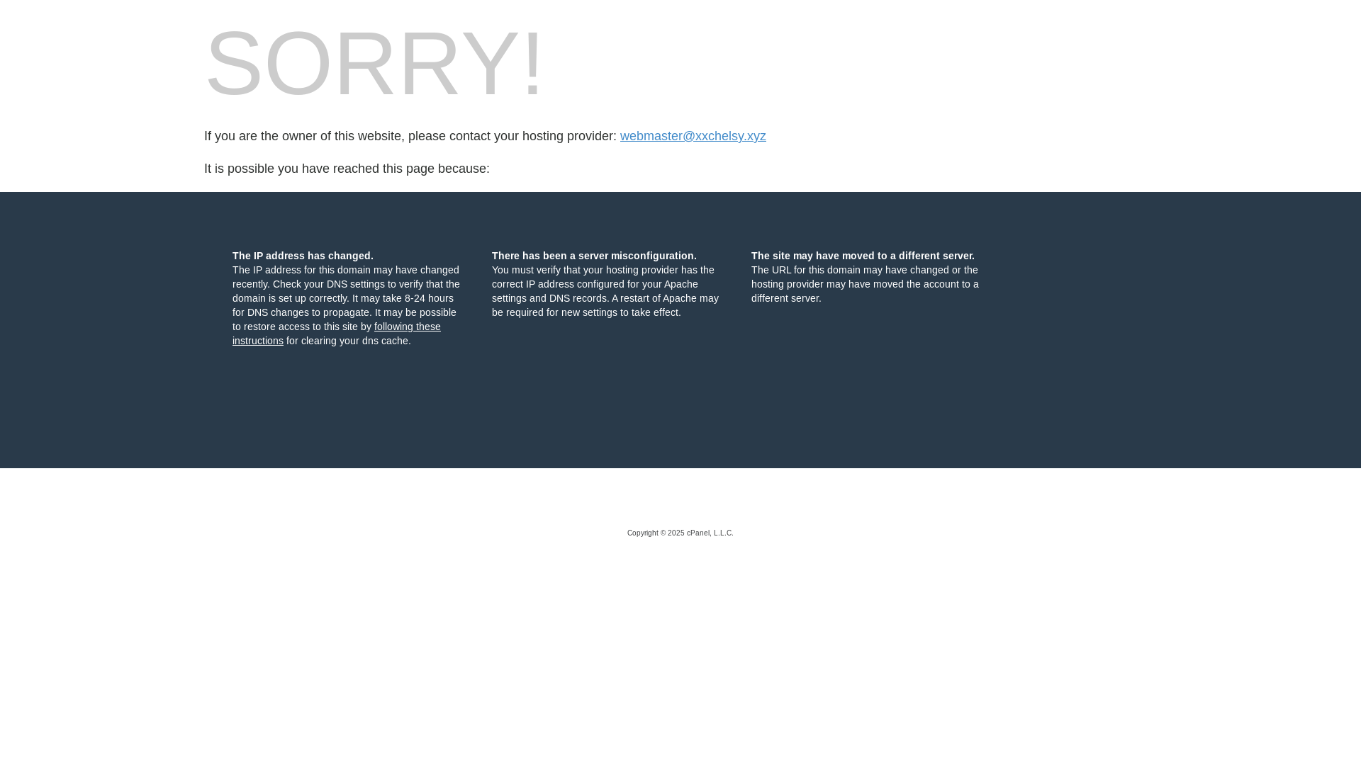 website screenshot of https://xxchelsy.xyz/
