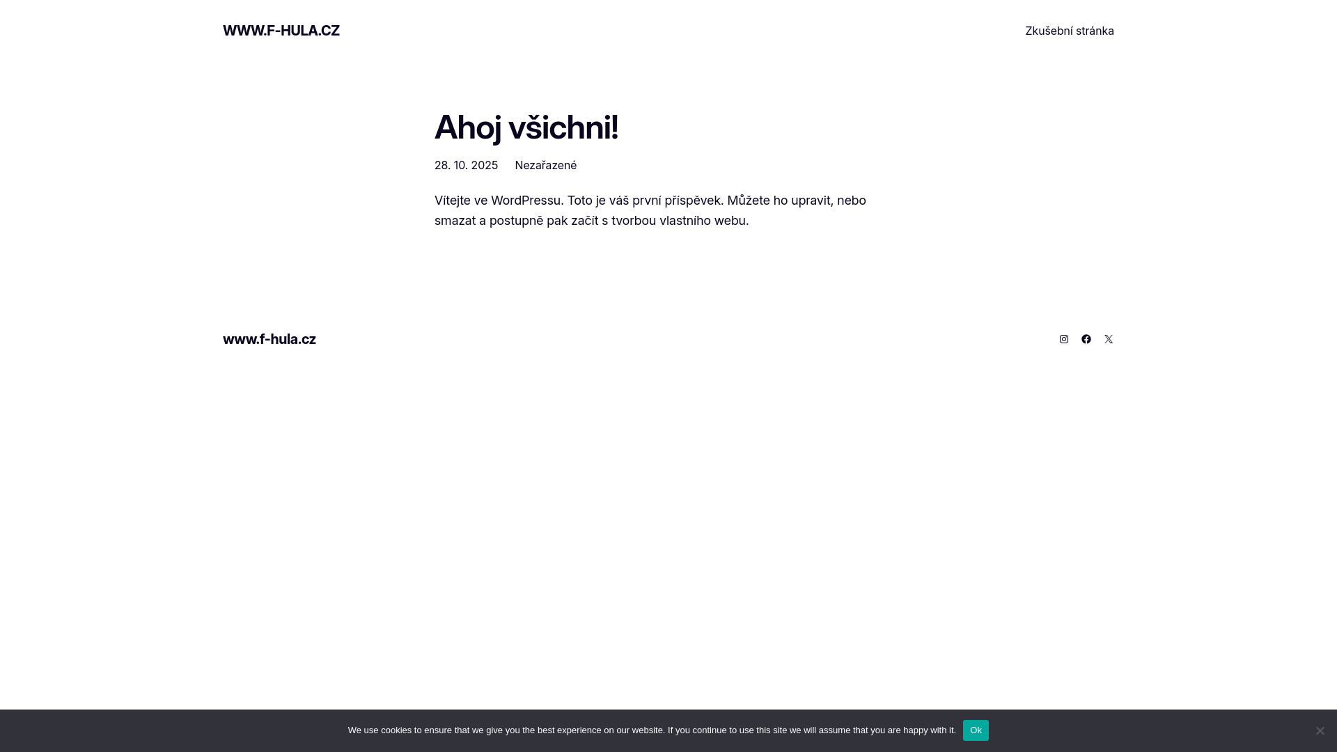 website screenshot of https://f-hula.cz/