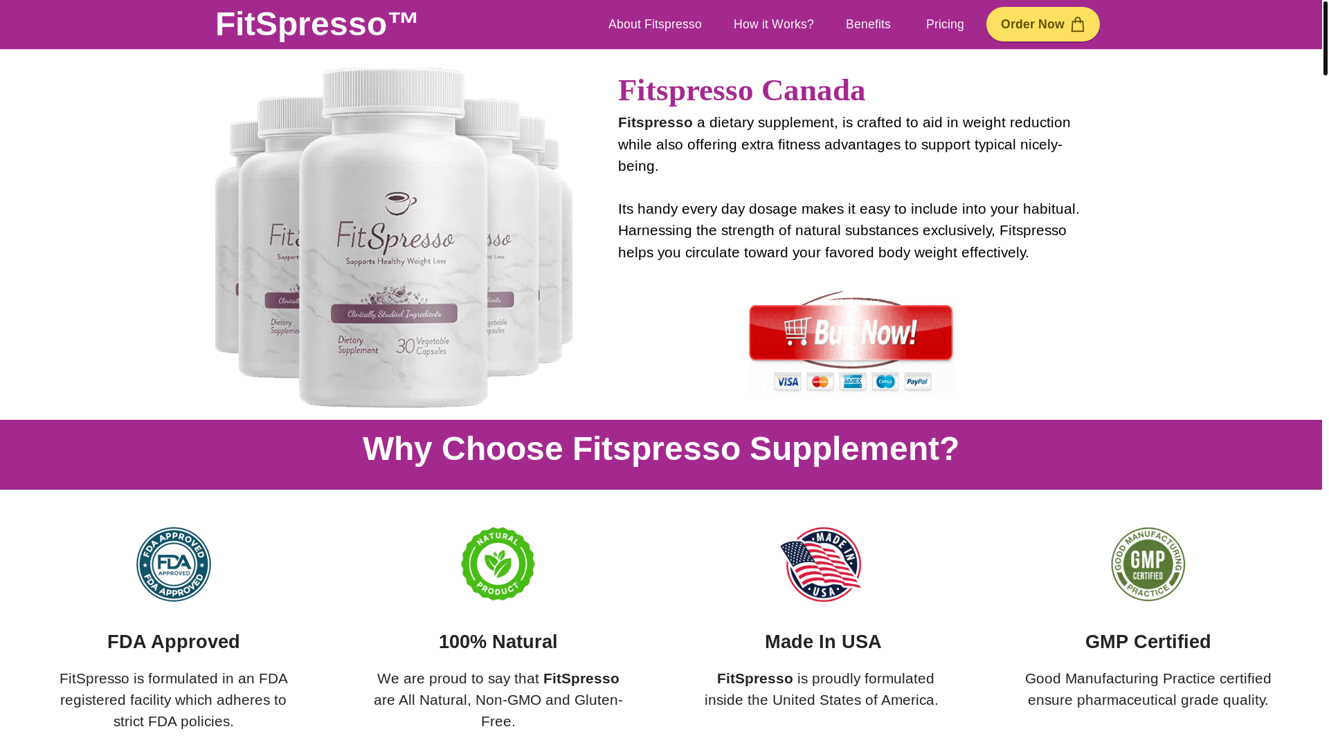 website screenshot of https://ca-ca-fitspresso.ca/